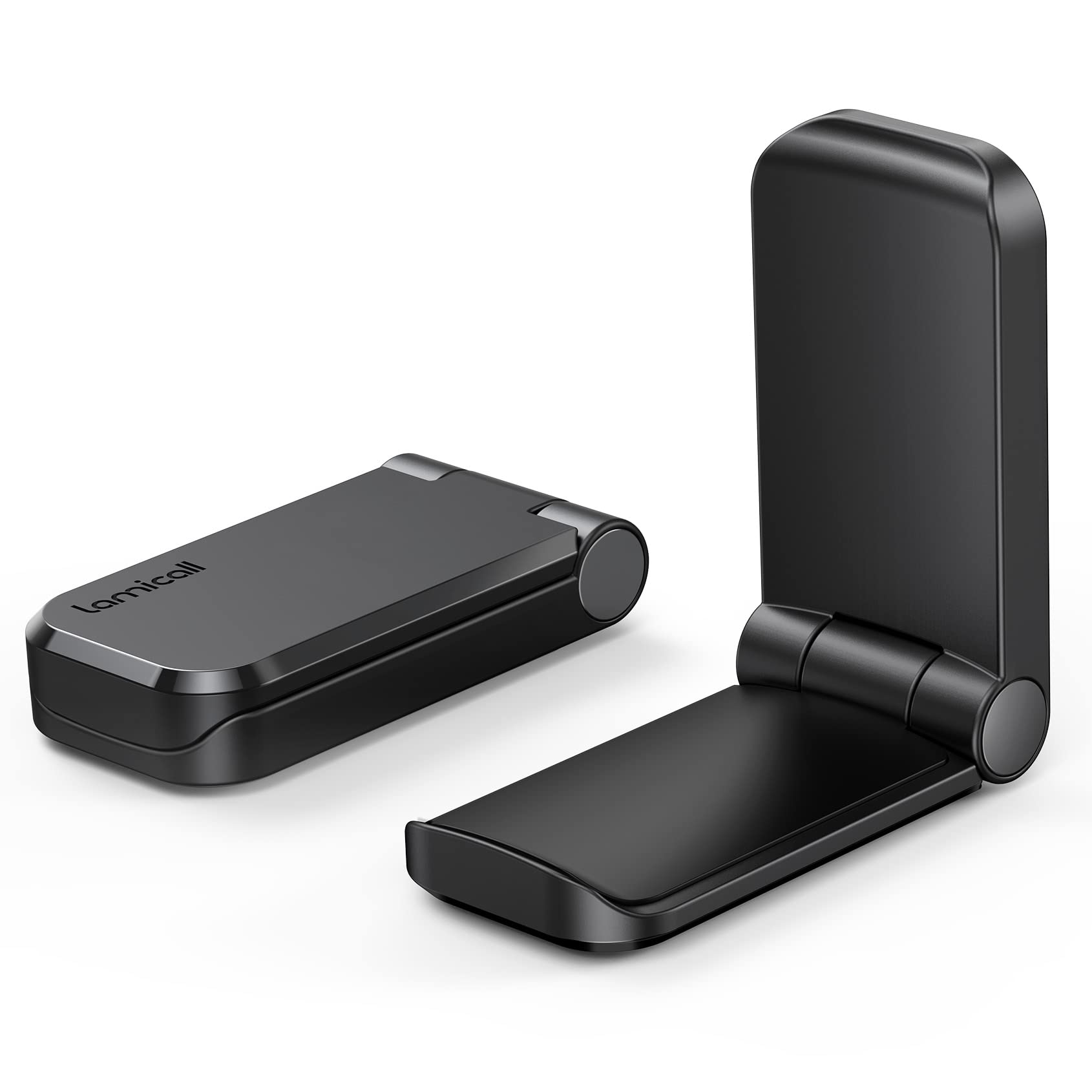 Lamicall Headphone Stand, Sticky Headset Hanger - 2 Pack Adhesive Headphone Holder Hook Mount, Headset Holder Clip Under Desk, E