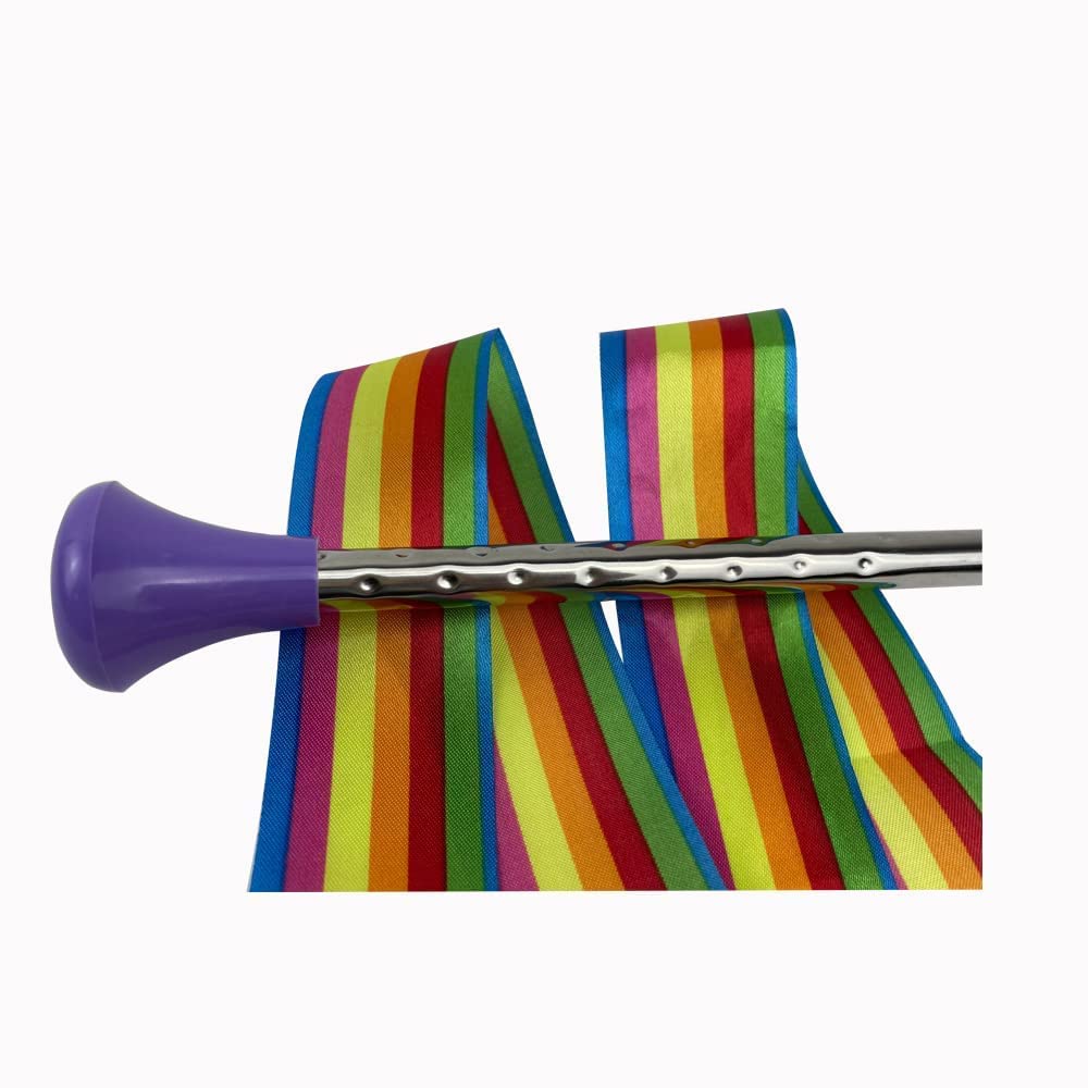 Oiloda Twirling Baton 21 Inches Marching Baton Spinning Dance Baton Metal Gymnastics Parade Stick For Child In Majorette (Purple