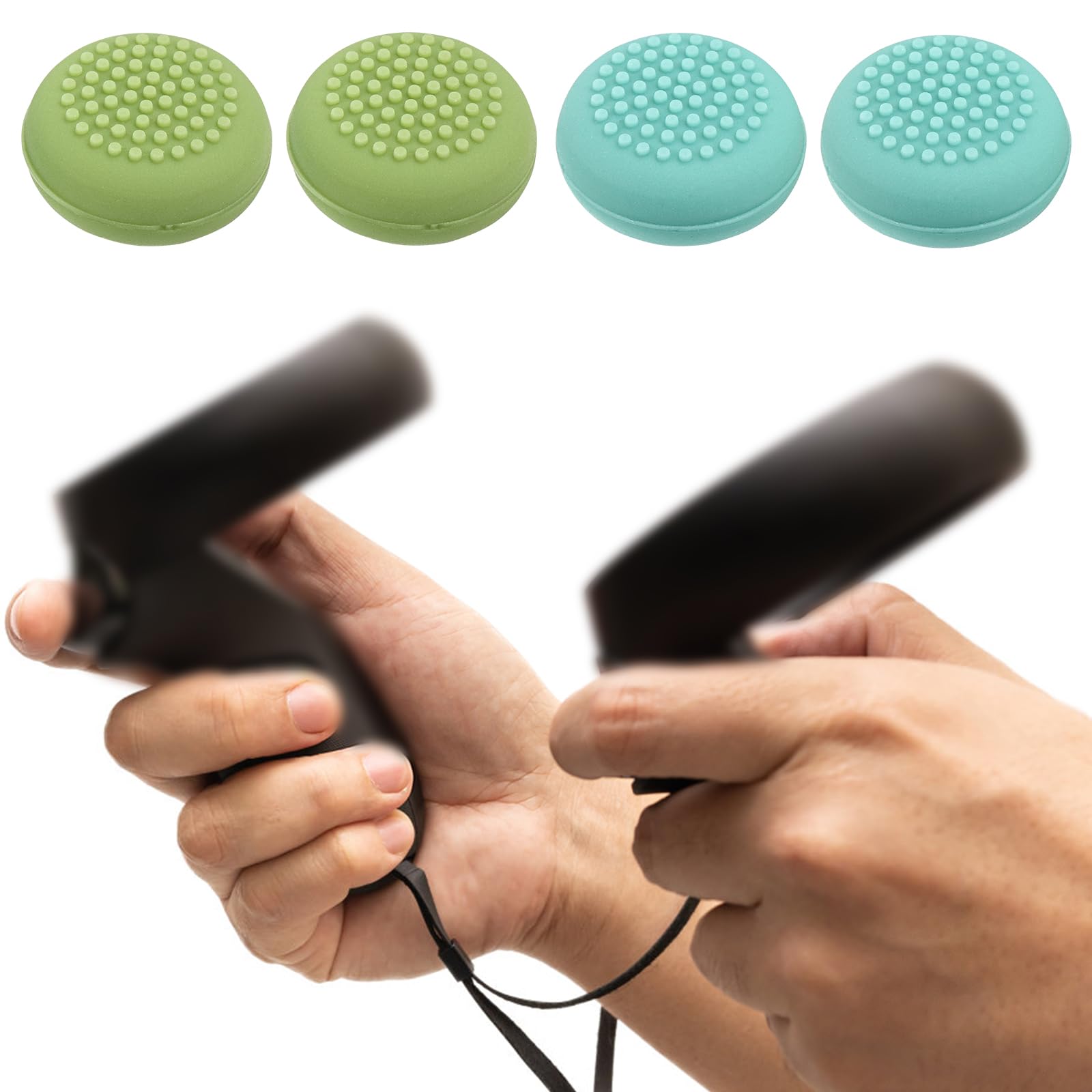 16Pcs Joystick Cap, Silicone Thumbstick Thumb Grip Stick Cap Cover Replacement Parts Compatible With Meta Oculus Quest 2 Control