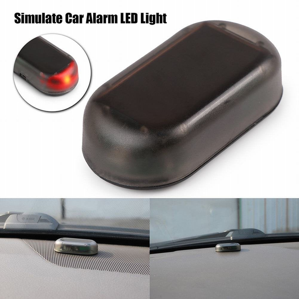 Onerbuy Solar Power Simulated Car Alarm Led Light Anti Theft Warning Lights Flashing Security Lamp Red