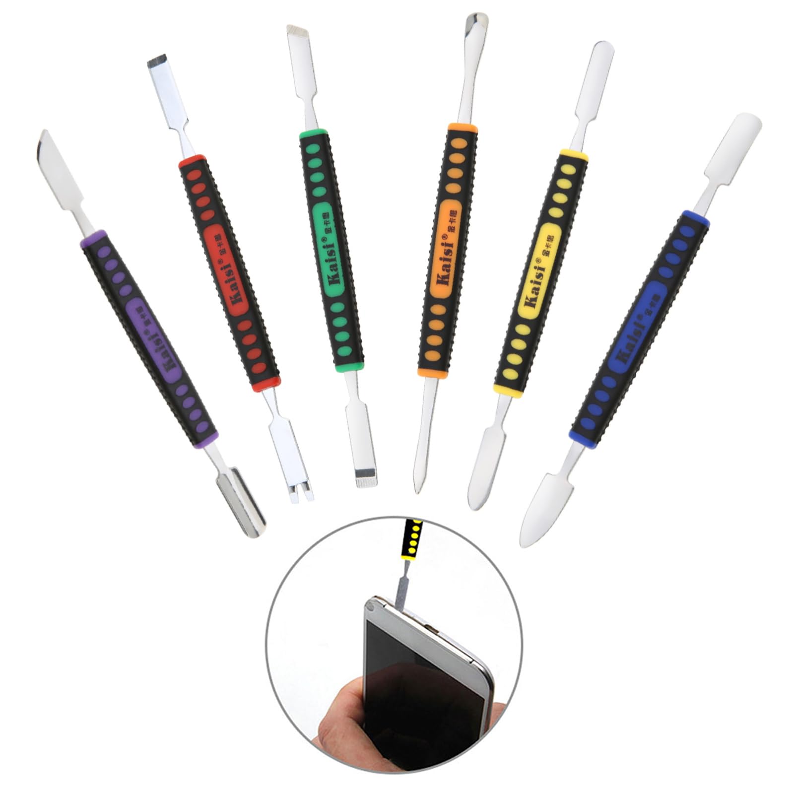 ?Best Deals?Origlam 6Pcs Dual Ends Metal Spudger Set, Professional Pry Opening Spudger, Prying Opening Repair Tool Kit For Iphon