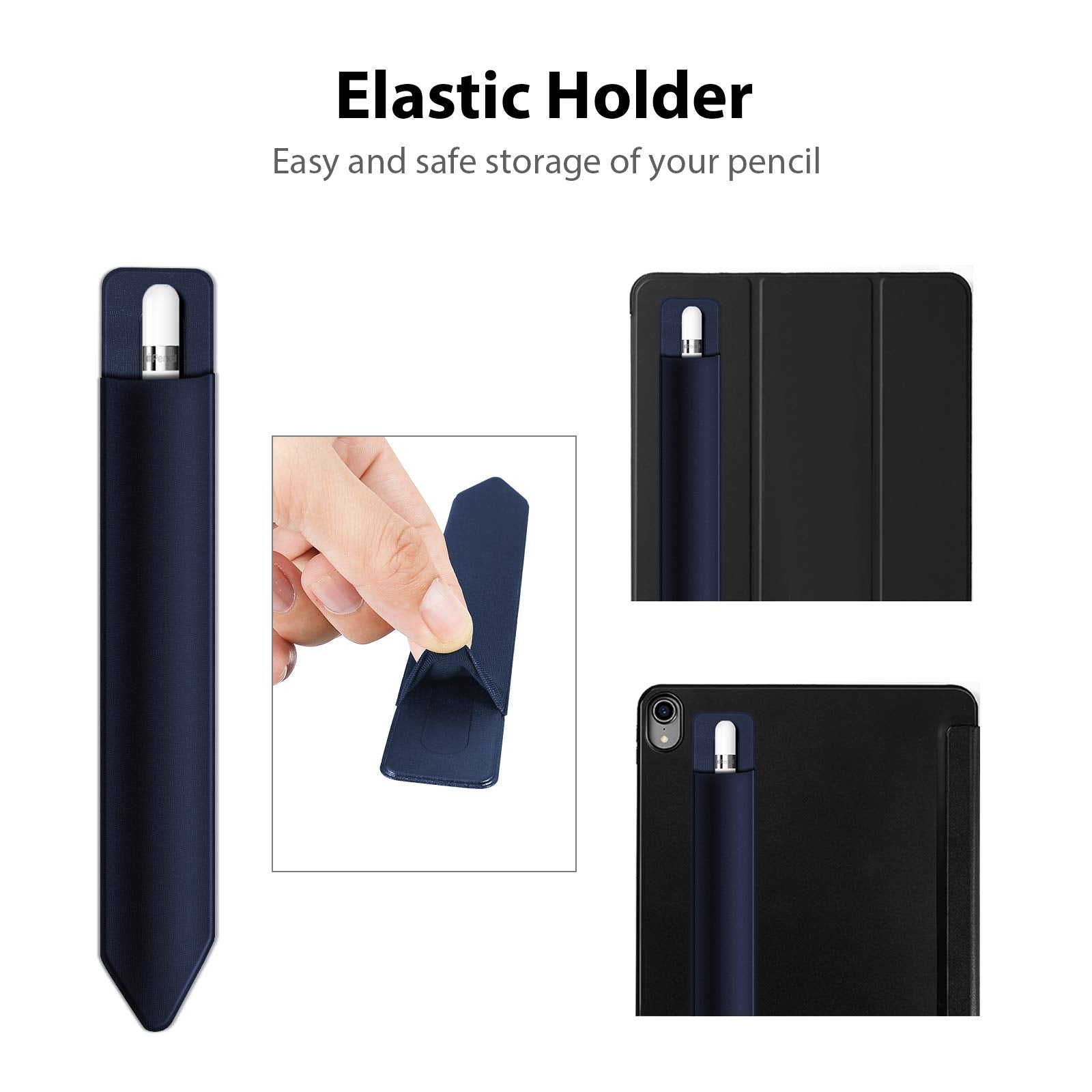 Doormoon Stylus Adhesive Pencil Holder For Apple Pencil (1St And 2Nd Gen)   Compatible For Ipad Pro 11/10.9/9.7 & Ipad 6Th 2020