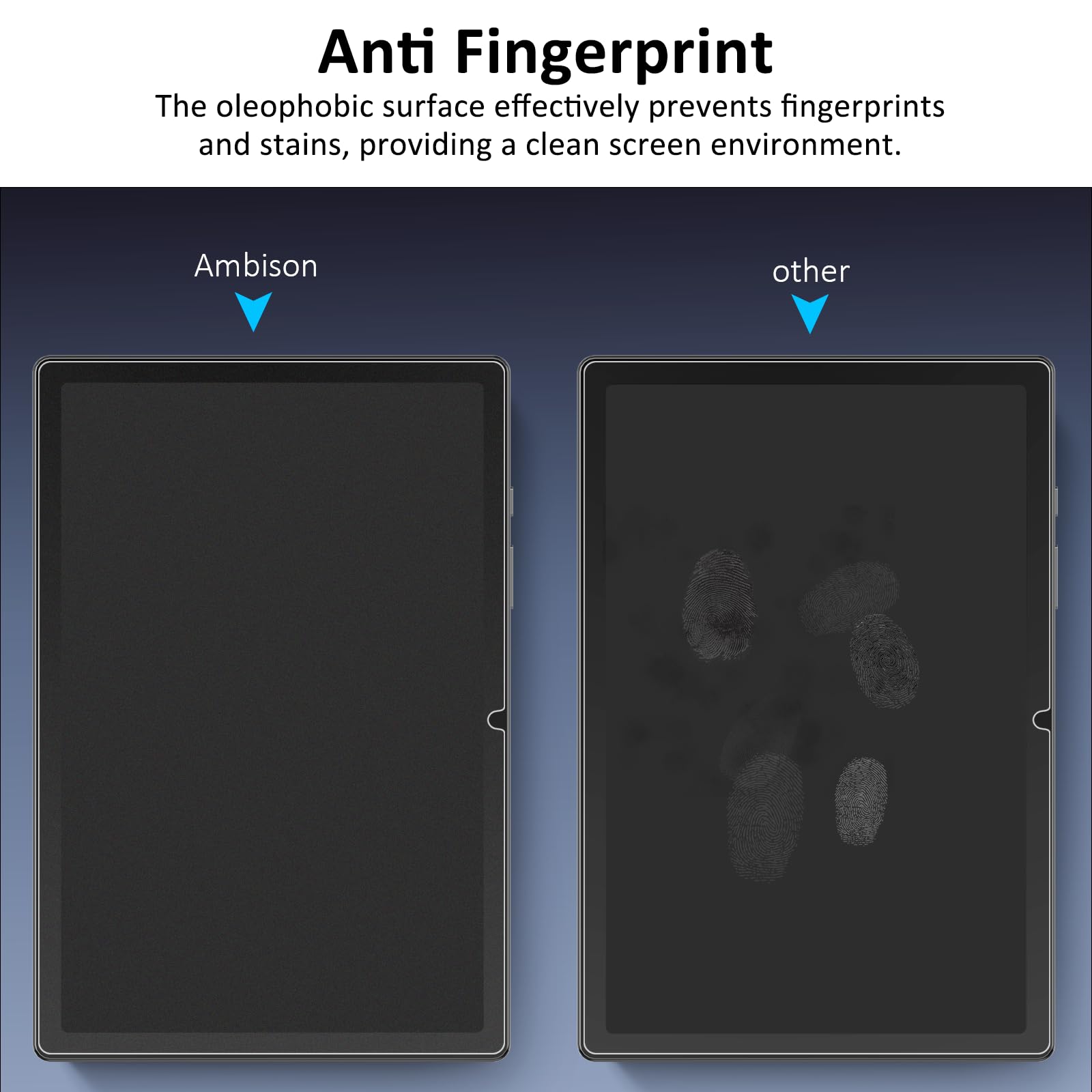 Ambison [2 Pack Matte Glass Screen Protector Compatible With Samsung Galaxy Tab A9+/S9/S9 Fe (11 Inch 2023 Released), Anti Glare