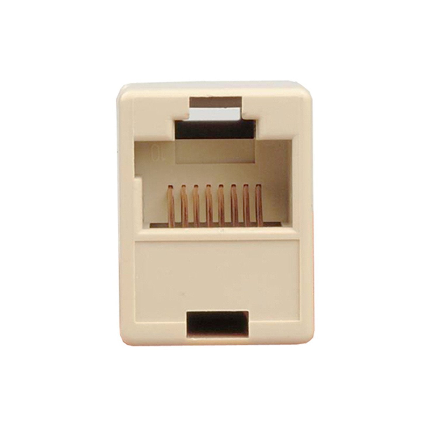 Rj45 Ethernet Cable Connector, F To F Type, Almond Color