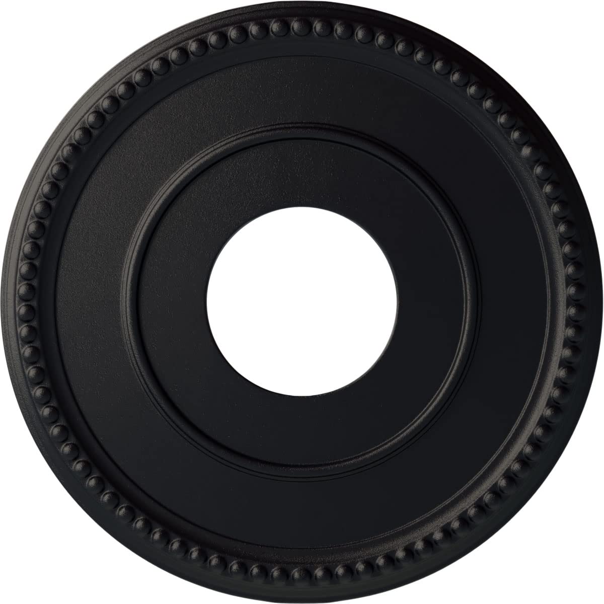 Ekena Millwork CM12BRSGS 12 1/2OD X 3 7/8ID X 3/4P Bradford Ceiling Medallion Fits Canopies Up to 6 5/8, Steel Gray