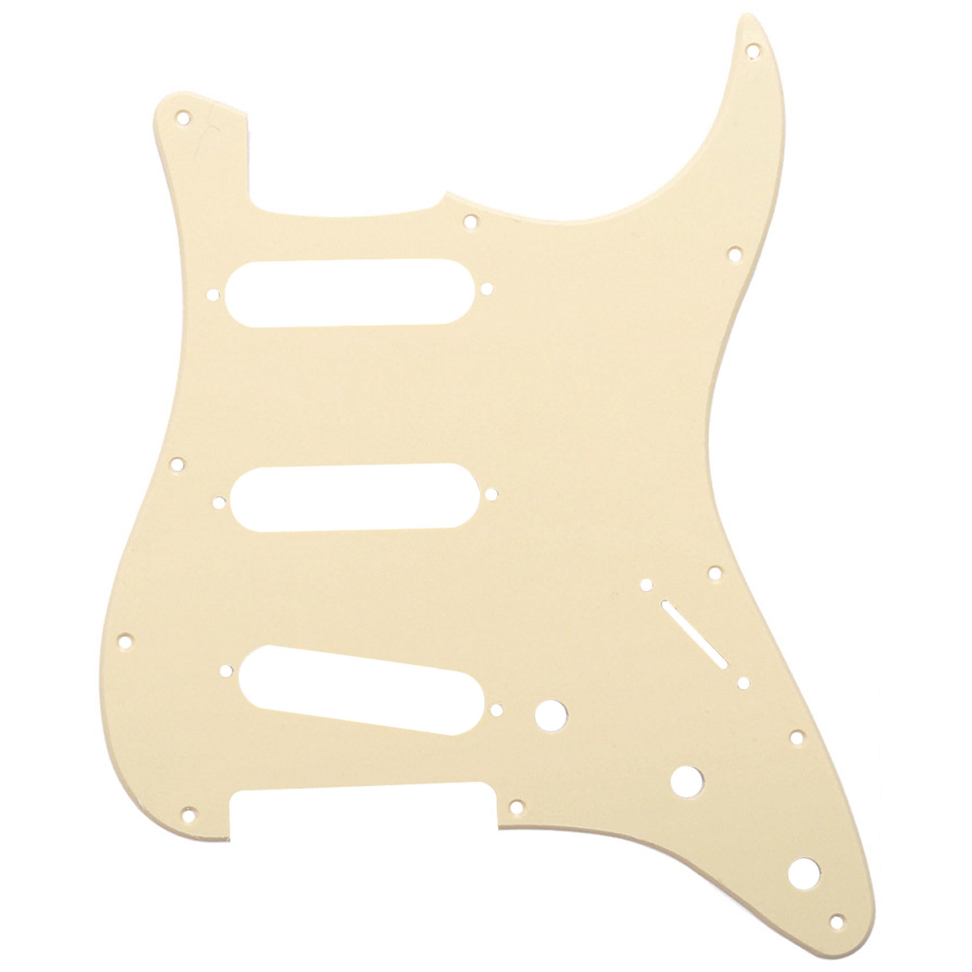 Musiclily SSS 11 Holes Strat Electric Guitar Pickguard Scratch Plate Pick Guards for Fender US/Mexico Made Standard Stratocaster