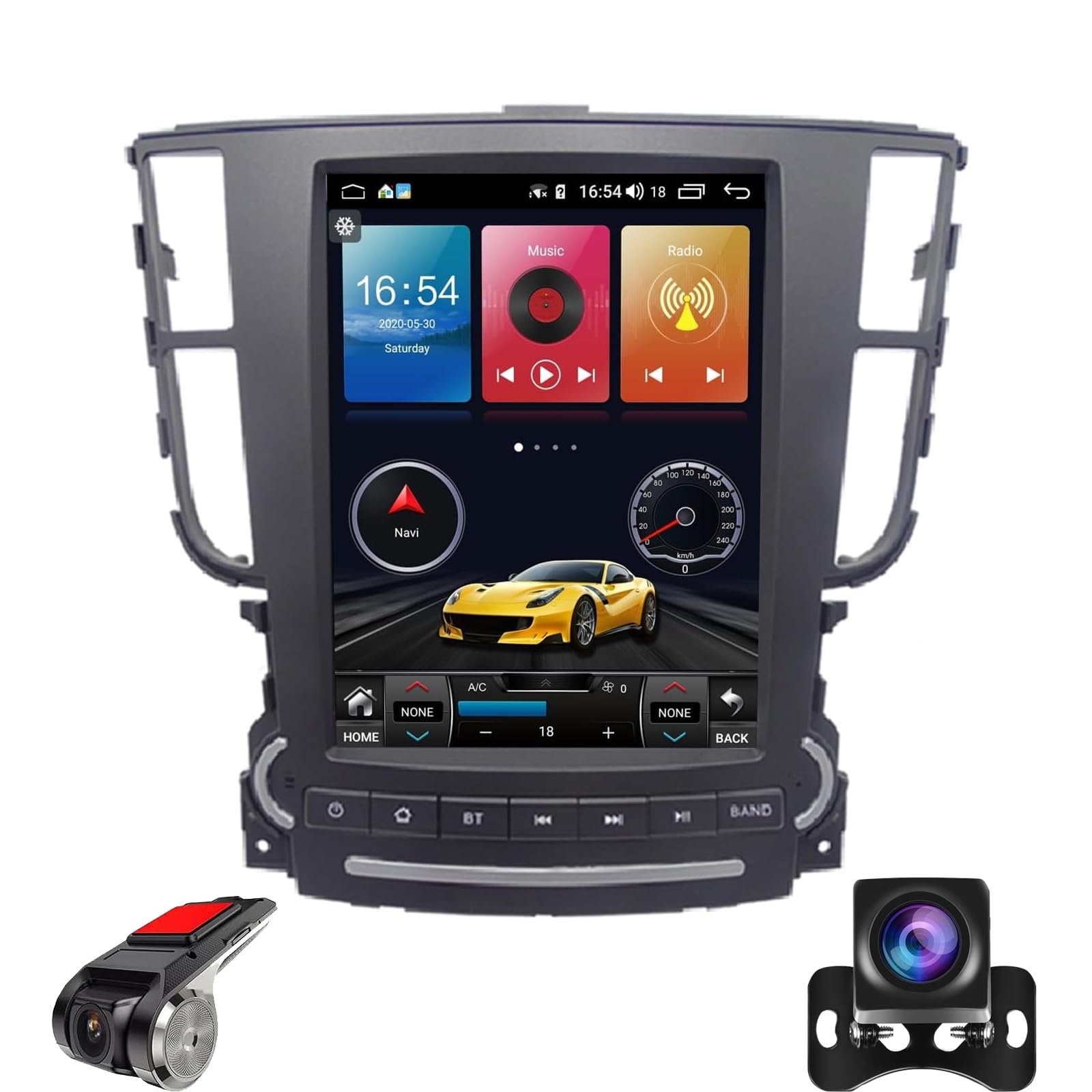 Car Radio Stereo Gps Navigation For Acura Tl 2004 2008 Radio Android Auto Car Play Vertical Screen Tesla Style With Dsp In Dash