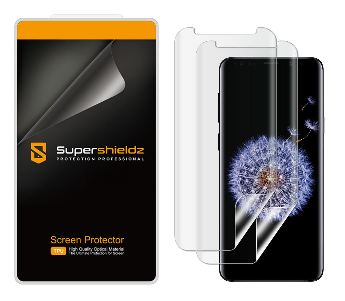 Supershieldz (2 Pack) Designed For Samsung (Galaxy S9 Plus) Screen Protector, 0.23Mm, High Definition Clear Shield (Tpu)