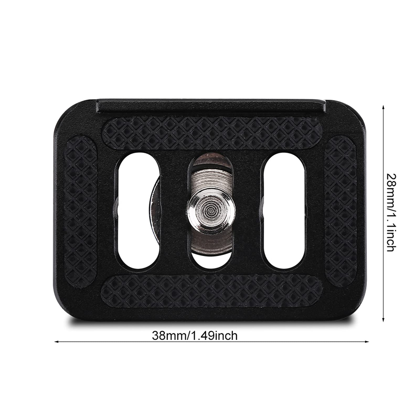 Acouto Mini Quick Release Plate Camera Mount Tackle For Ty C10 T005 / T 025 Ball Head, Aluminium Alloy Photography Accessory