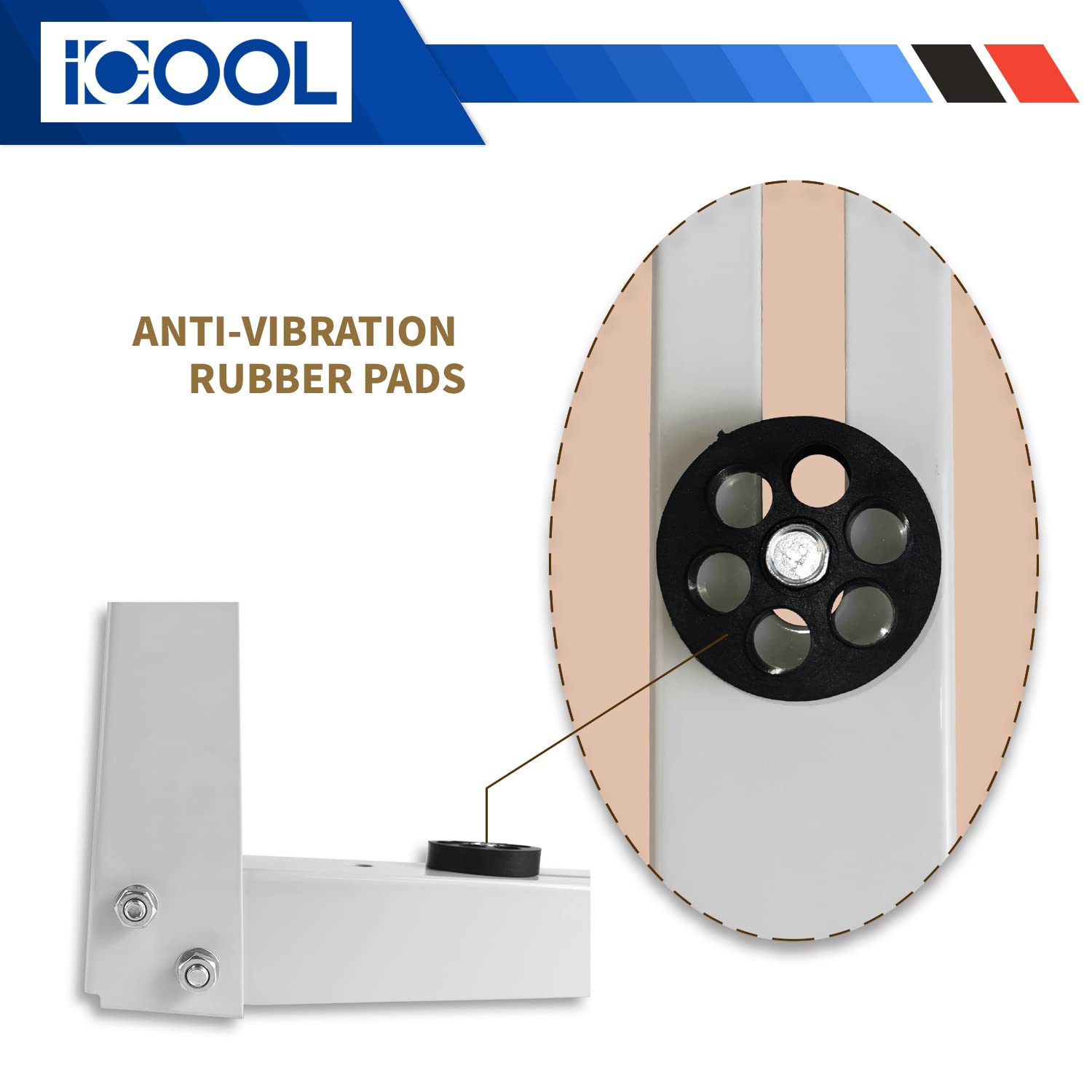 Icool Mini Split Wall Mounting Bracket For 9000 36000 Btu Universal Ductless Air Conditioners, Heat Pumps, Compressors & Hvac Sy