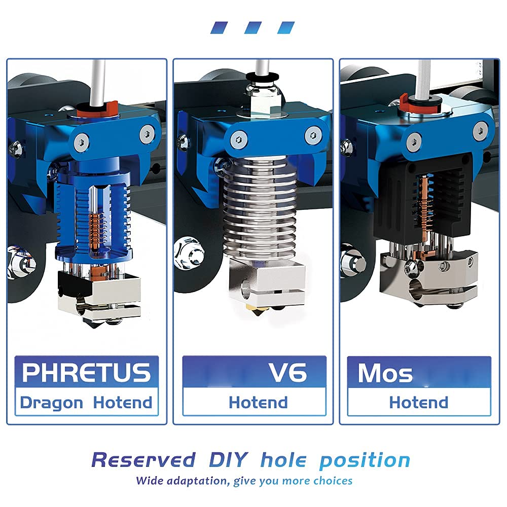 3D Printer All Metal Mount Compatible With V6 Hotend Volcano Dragonfly Bmo For Creality Ender 3 / V2 /Pro, Cr10 / S4 /S5 And End