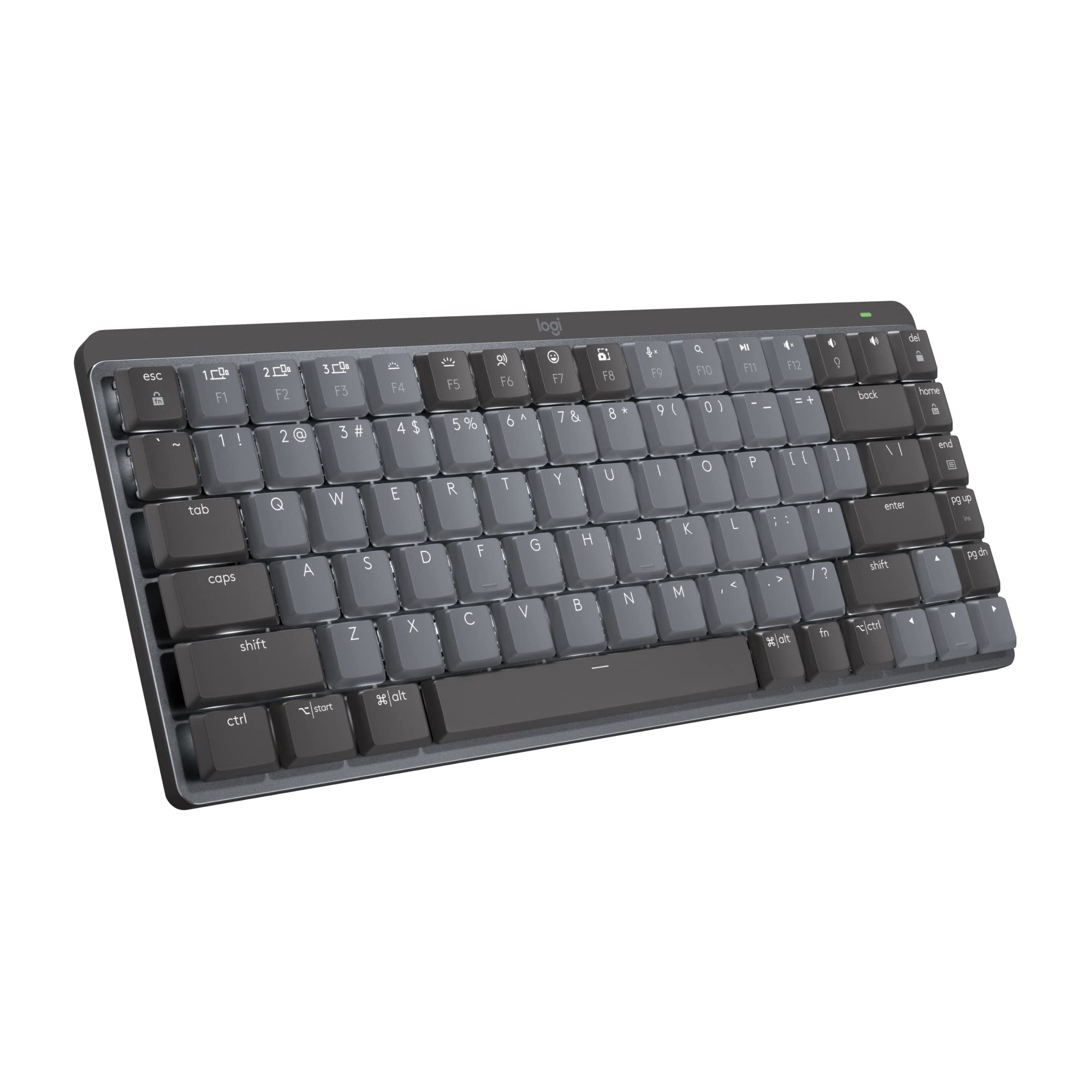 Logitech Mx Mechanical Mini Wireless Illuminated Keyboard, Tactile Quiet Switches, Backlit, Bluetooth, Usb C, Macos, Windows, Li