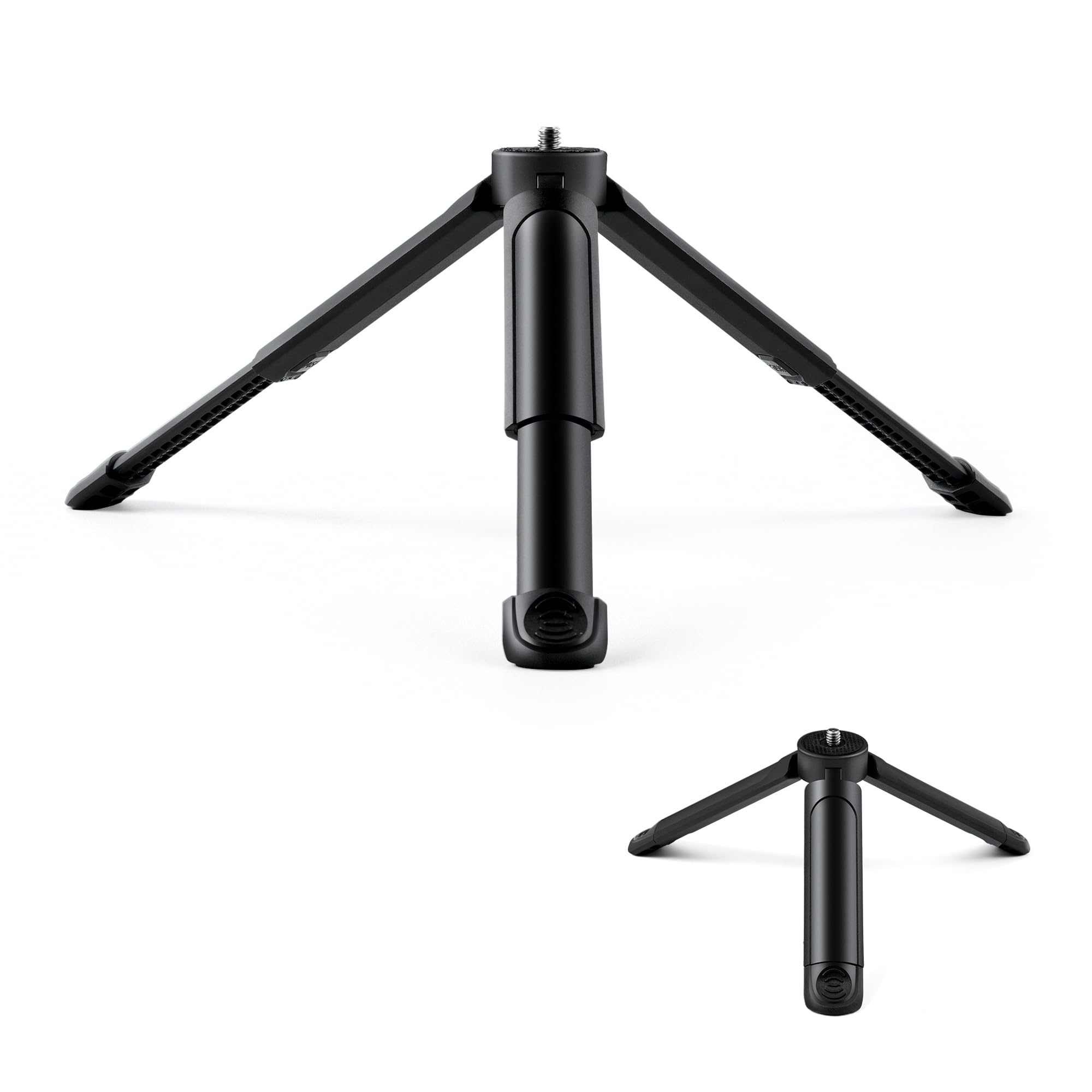 1/4 Mini Tripod, C01 Pro Tabletop Desktop Stand Compact Tripod With 1/4' Screw For Weeylite K21 Stick Light, Retro 12X Photo Light,Camera,Smooth 4,Osmo Mobile,Vimble 2,Gimbal Handle Grip Stabilizer