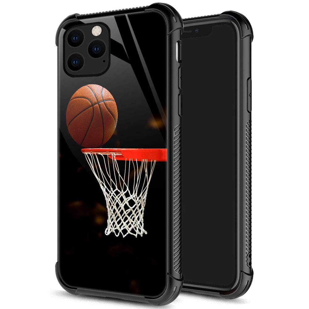 Zhegailian Case Compatible With Iphone 12 Mini,Basketball Case For Iphone 12 Mini For Boys Men,Pattern Design Anti Scratch Organ
