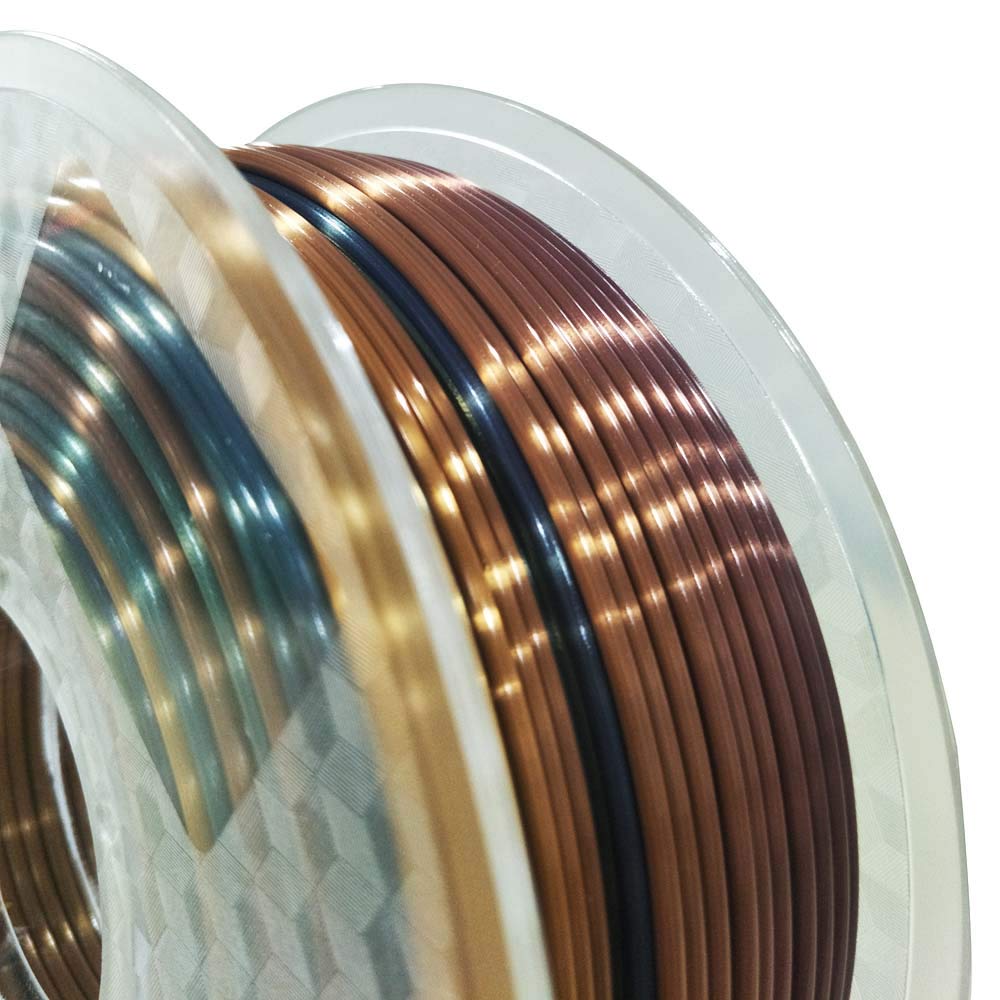 2.85Mm Silk Rainbow Pla Filament Multicolor Pla 3D Printer Filamentt 1Kg Multi Color 3D Printing Material Gradually Canging Colo