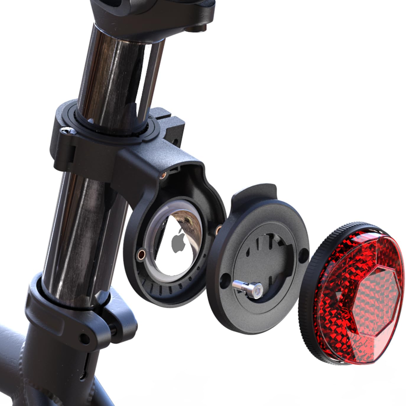 Airtag Bike Mount, Concealed Gps Tracker Holder   Anti Theft Bike Security Accessory For Mtb Road Bike, Electric Bicycle, Scoote