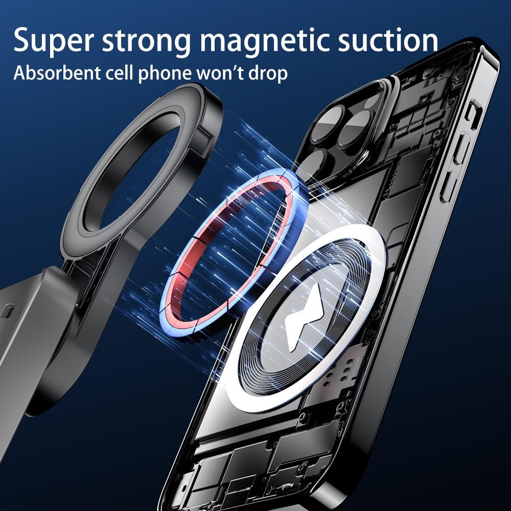 Esimen Magnetic Mini Selfie Stick For Iphone/Android -Portable Pocket Tripod With Detachable Remote, 2-In-1 Magnetic Suction & C