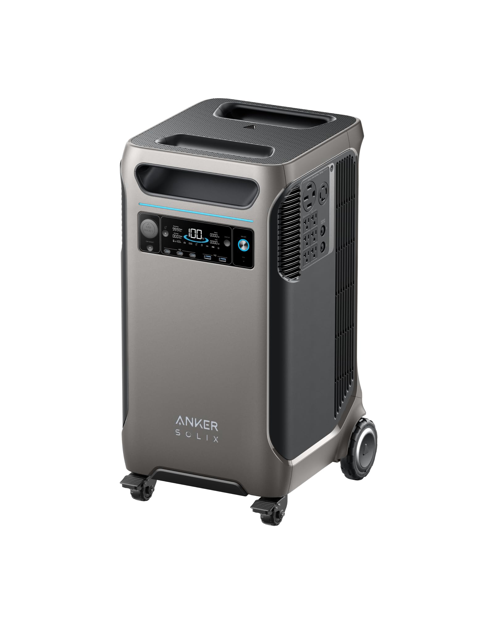 Anker Solix F3800 Portable Power Station, 3840Wh, Lifepo4 Batteries, Ultra High 6000W Ac Output With 120V/240V, Solar Generator