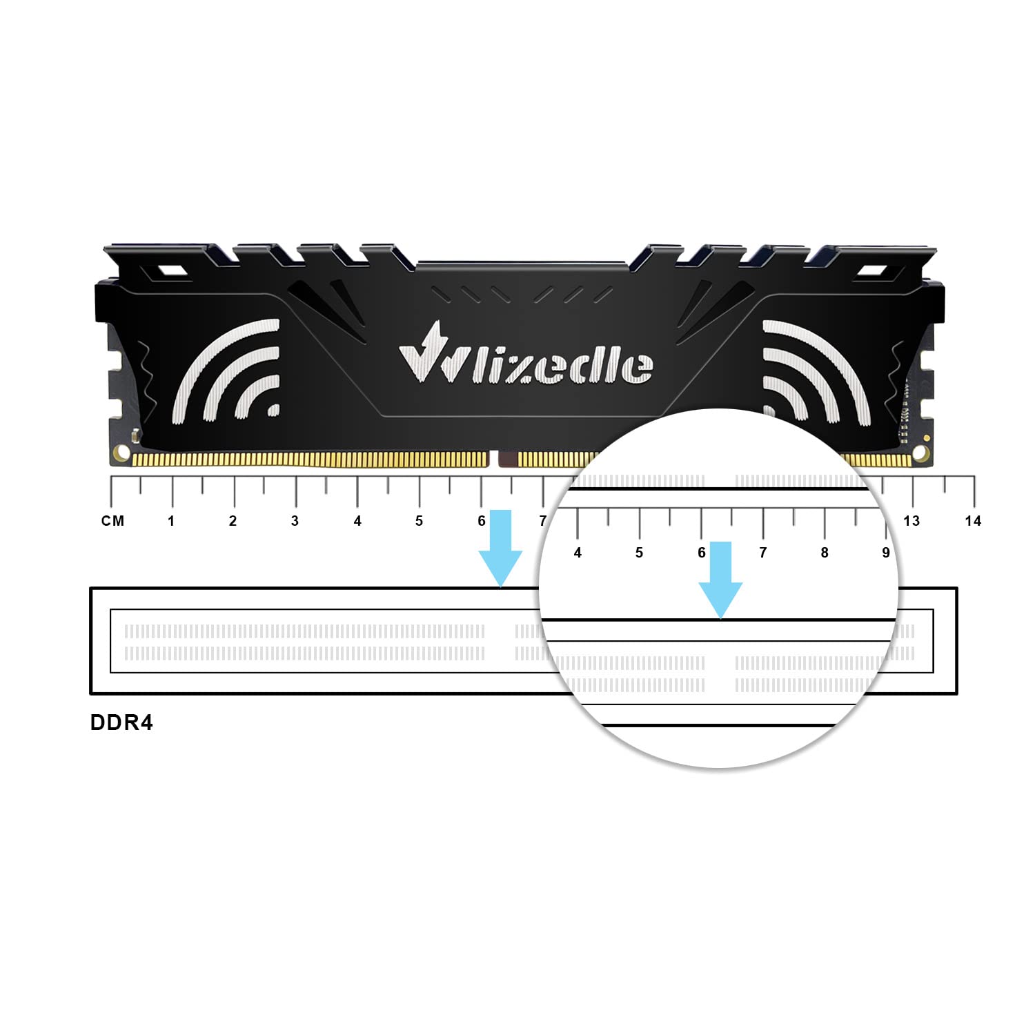 Ddr4 Ram 16Gb Kit (2X8Gb) 3200Mhz Xmp 2.0 Cl16 Udimm Wlizedle Desktop Memory Pc4 25600 288 Pin 1.35V 1Rx8 Non Ecc Unbuffered Pc