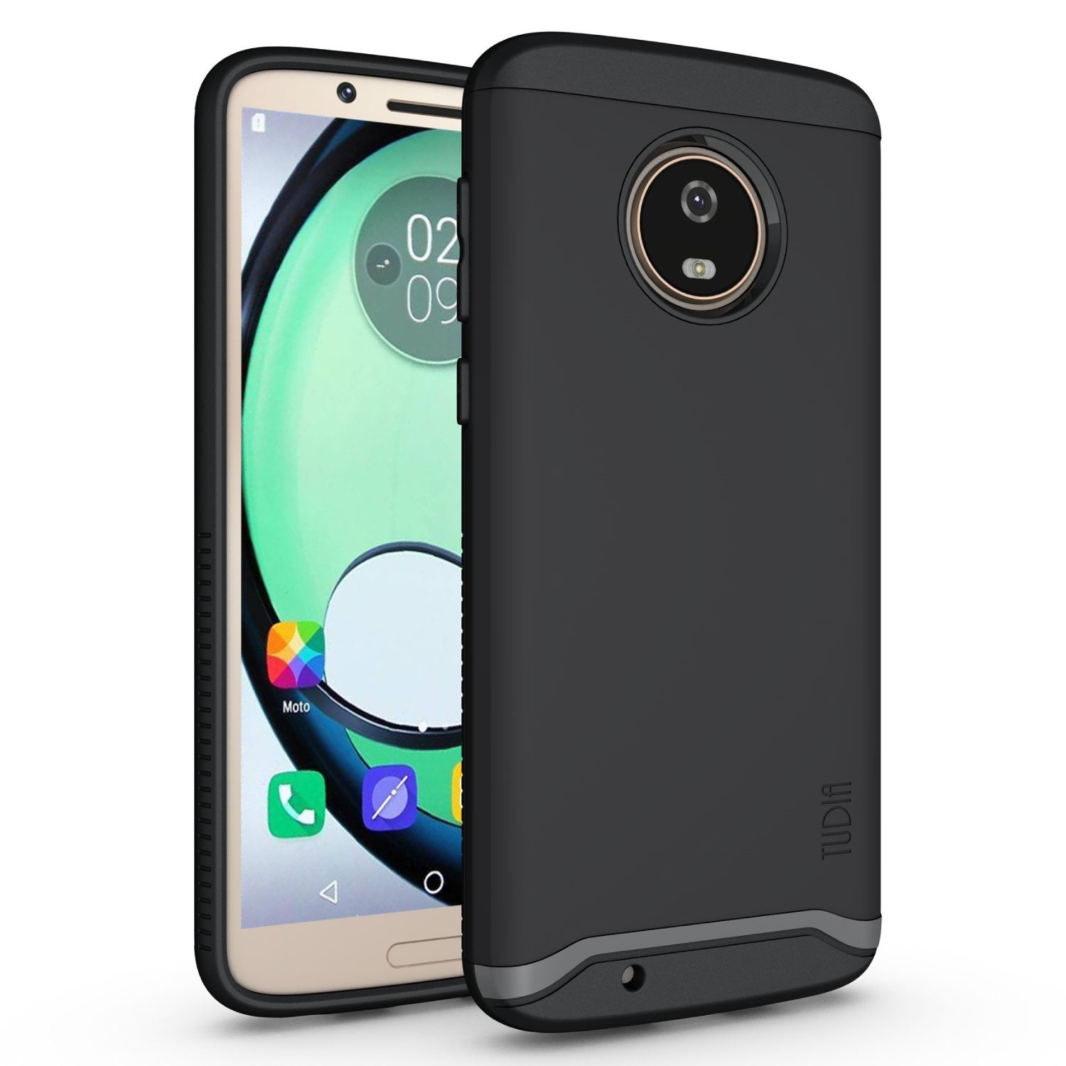 TUDIA DualShield Designed for Motorola Moto G6 Phone Case, [Merge] Shockproof Heavy Duty Military Grade Dual Layer Hard Slim Pro