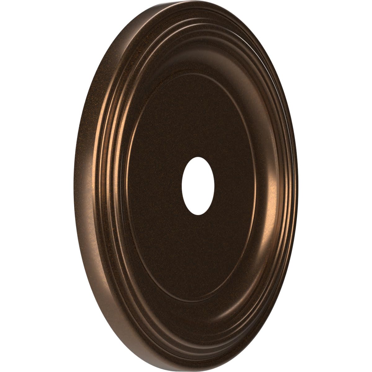 22Od X 3 1/2Id X 1 1/2P Traditional Thermoformed Pvc Ceiling Medallion (Fits Canopies Up To 13 1/2), Metallic Antique Brass