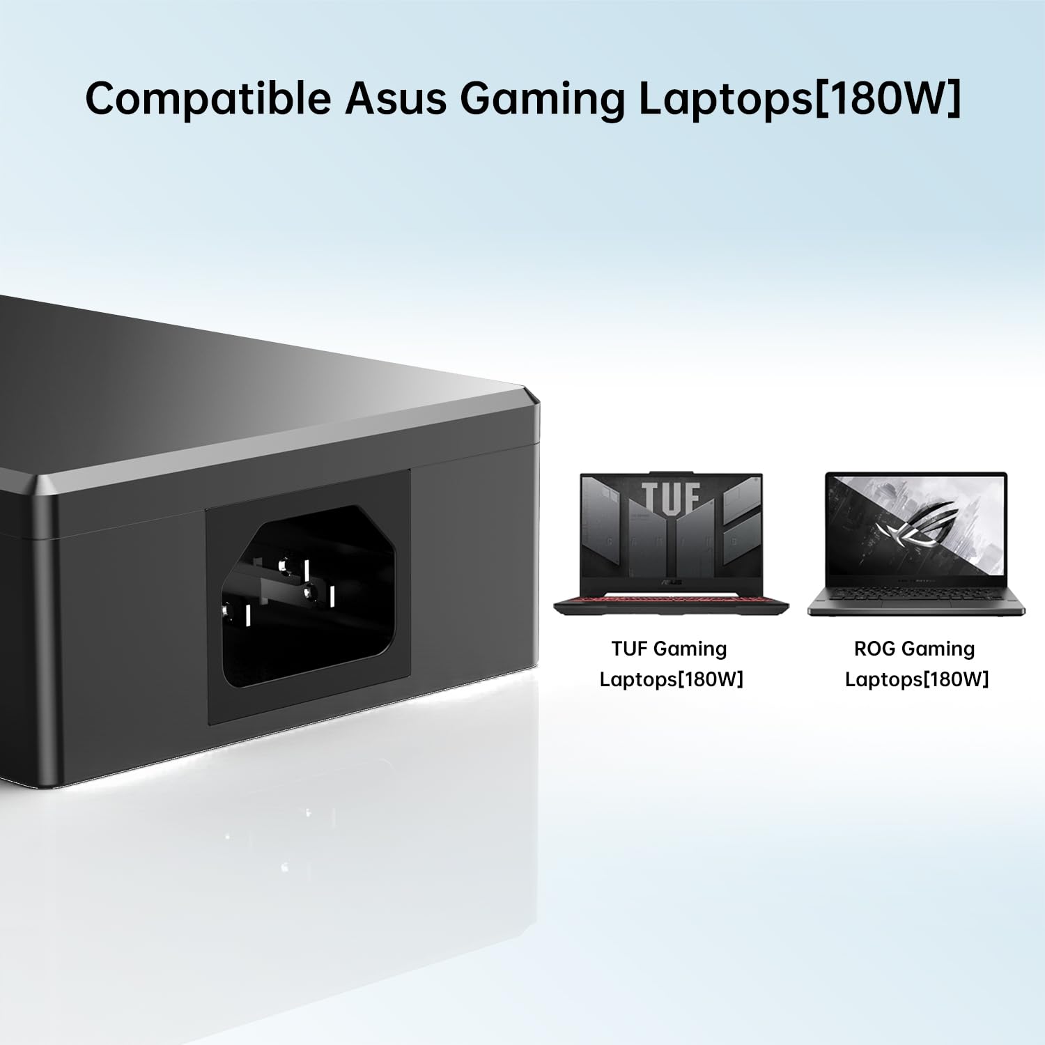 DONGERDI 180W Charger for Asus ROG Zephyrus G14 G15, TUF Gaming F15 F17, AC Adapter 20V 9A, Black