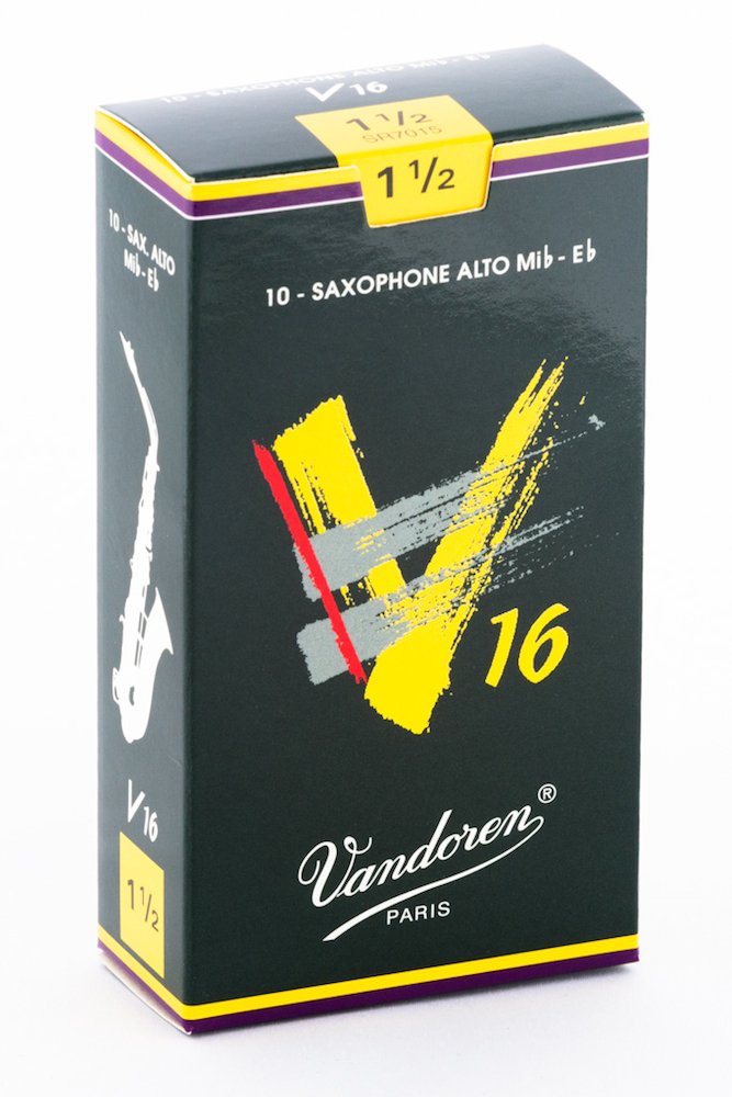 Vandoren Sr7015 Alto Sax V16 Reeds Strength 15 Box Of 10