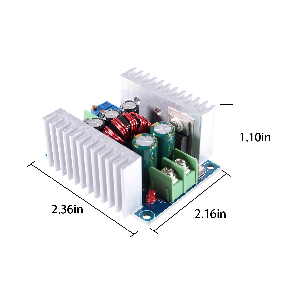 Aceirmc 20A 300W Cc Cv Step Down Module Adjustable Dc 6-40V To 1.2-36V Voltage Regulator Buck Converter Constant Current Power S