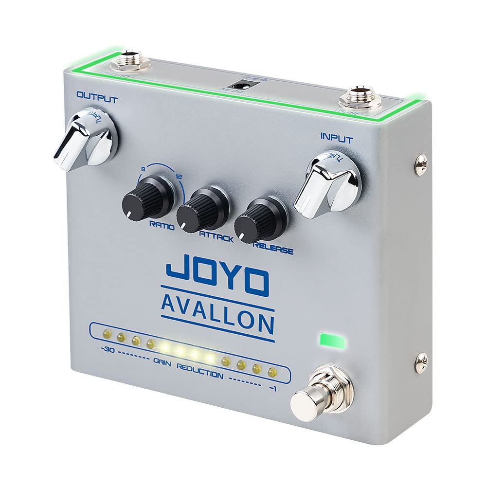 Joyo Compressor Effect Pedal With Precise Compression Knobs Adjusting Independent For Bass Electric Guitar  True Bypass (Avallon