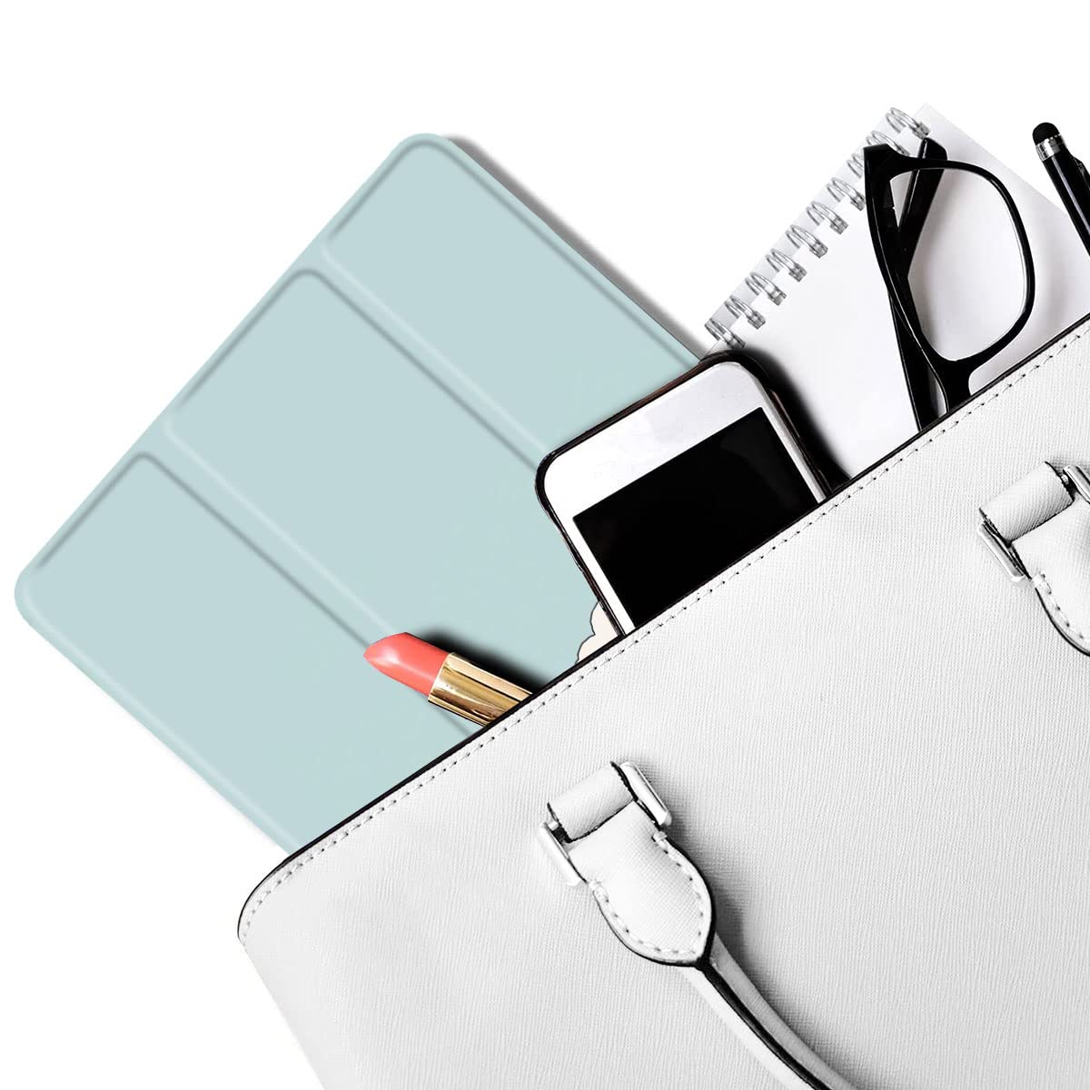 Maycari Cartoon Rabbit Flower Case For Ipad 9.7 Inch 2017/2018 With Pencil Holder, Cute Ipad 5Th/6Th Generation Protective Case