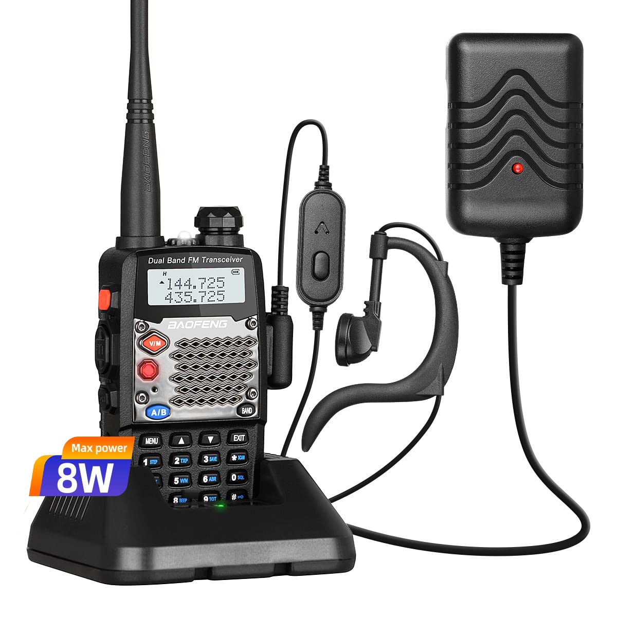 Baofeng Uv 5R Upgraded Version 8W Ham Radio, 2Rd Gen Uv5R (Uv5R Upgrade Version) 1 Pack