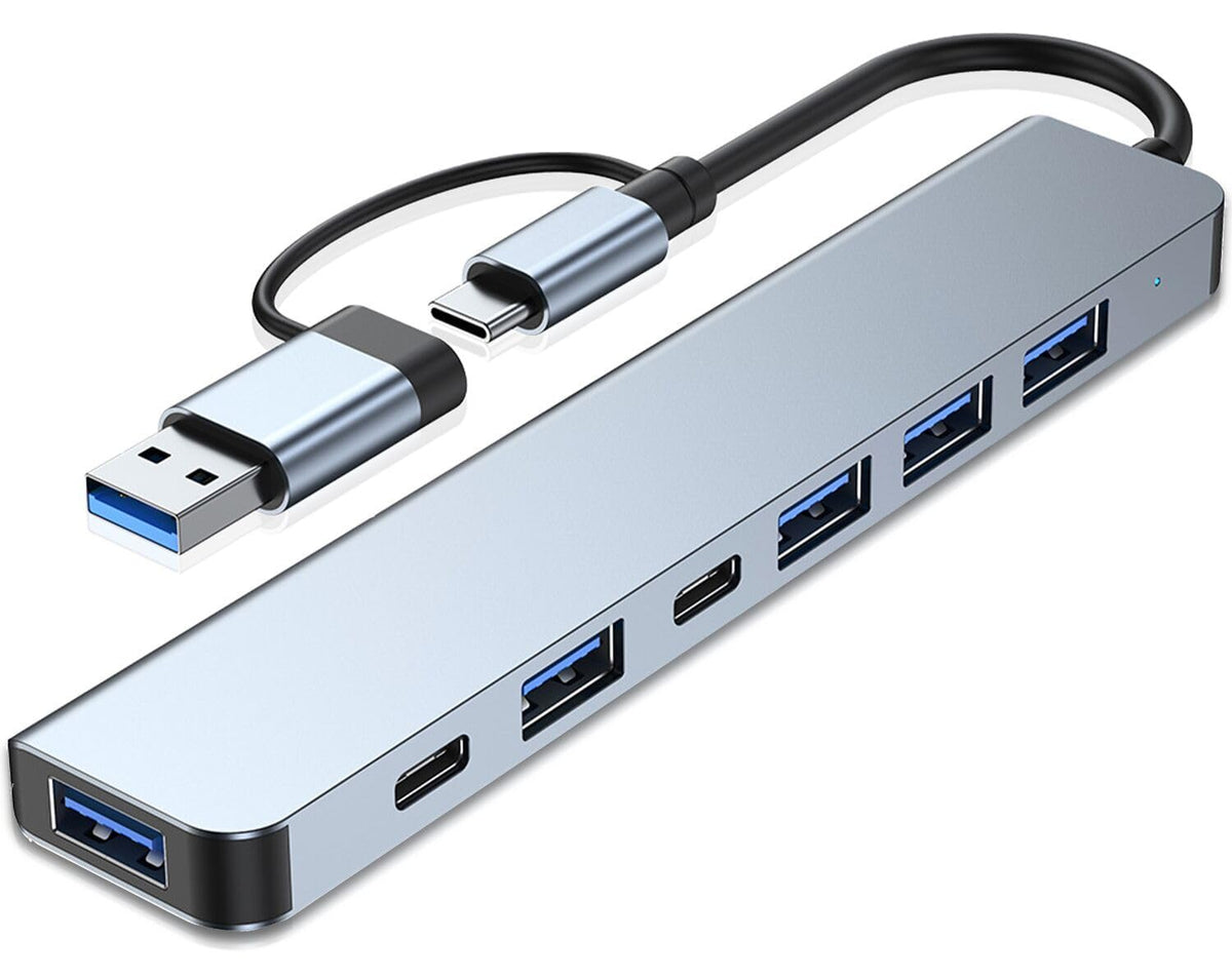 Vienon Aluminum 7 In 1 Usb C Hub With Usb 3.0, Usb 2.0 Ports For Macbook Pro Air And More Devices