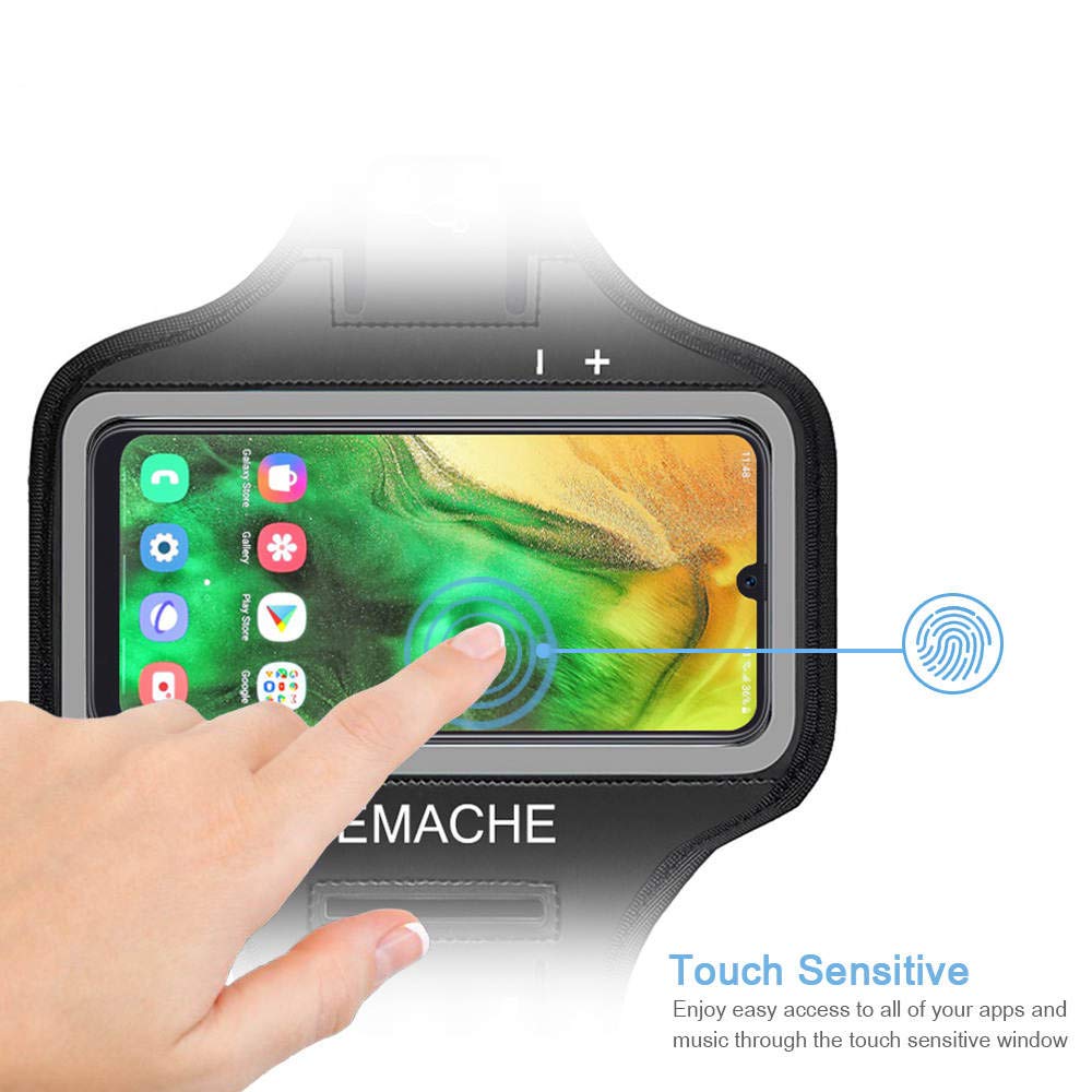 Galaxy A54 A53 A52 Armband, Jemache Water Resistant Gym Running Workouts Arm Band For Samsung Galaxy A51 A52 A53 A54 5G With Car