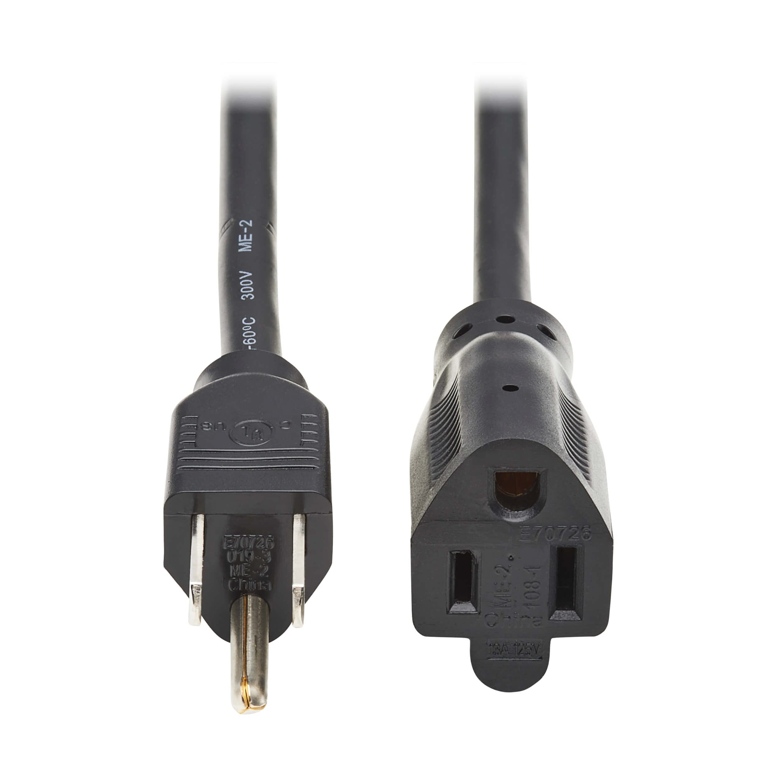 Eaton Tripp Lite Series Power Extension Cord, Nema 5-15P To Nema 5-15R - 13A, 12