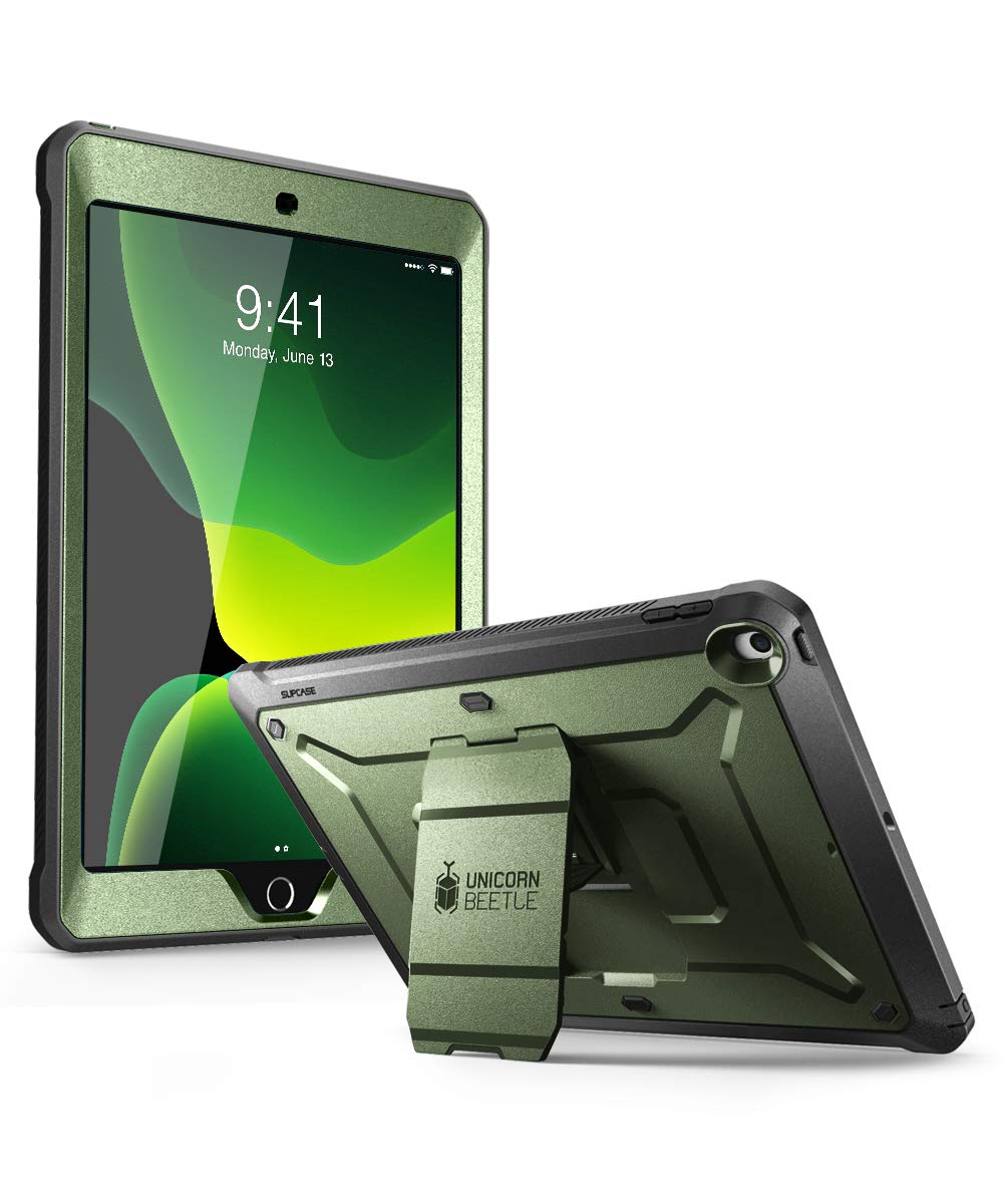 SUPCASE for iPad 9th Generation Case with Screen Protector (Unicorn Beetle Pro), [Built-in Stand] Heavy Duty Rugged Protective C