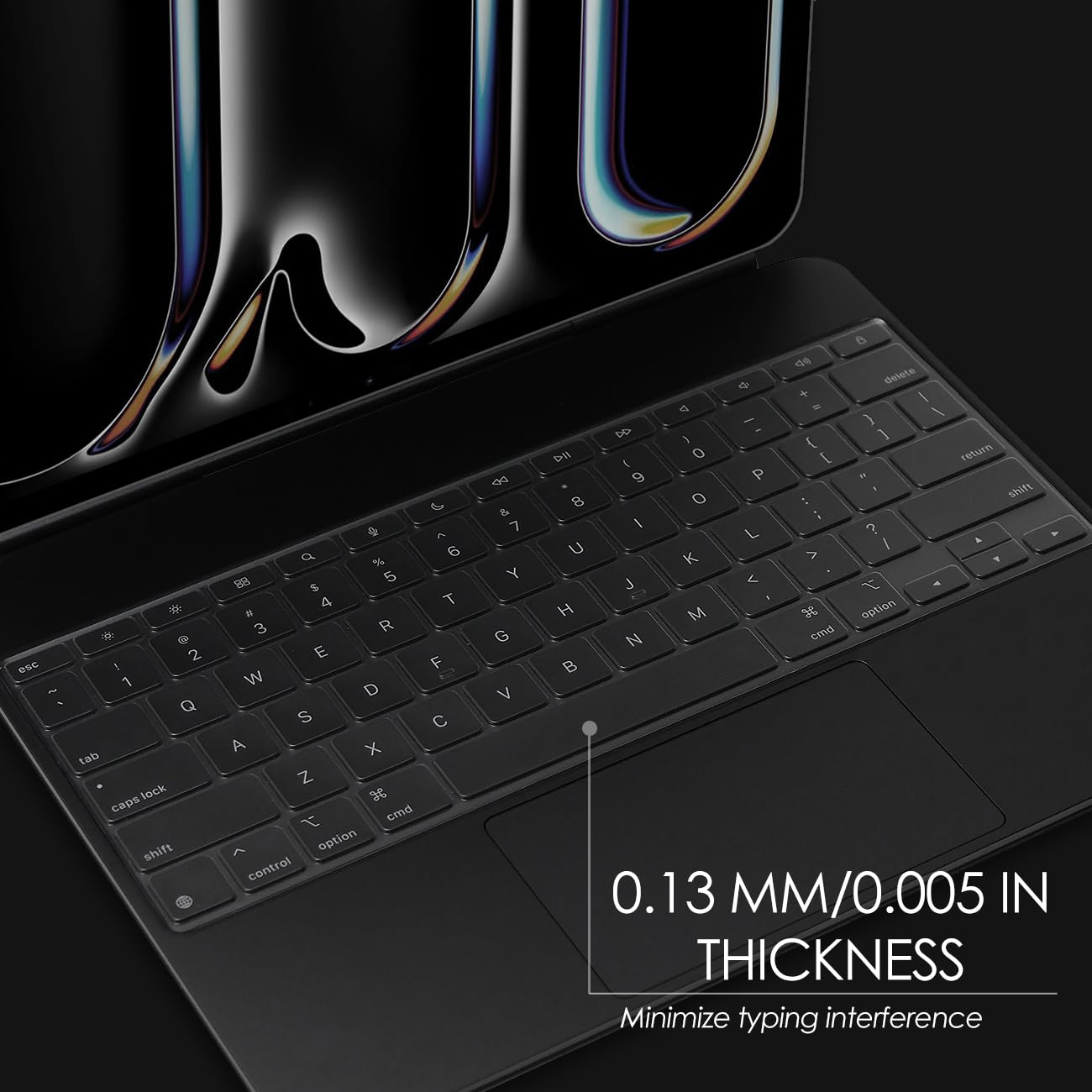Proelife Keyboard Cover Skin For 2024 Ipad Pro 13 Inch M4 Chip (A2925/A2926) Magic Keyboard Us Enter Tpu Protector For Newest Ip