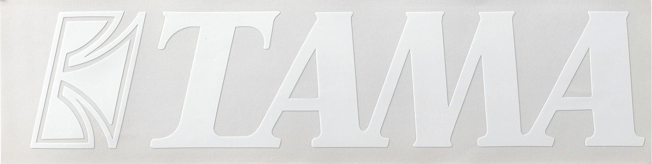 Tama Logo Sticker White 2'' X 9'' (Tls100Wh)