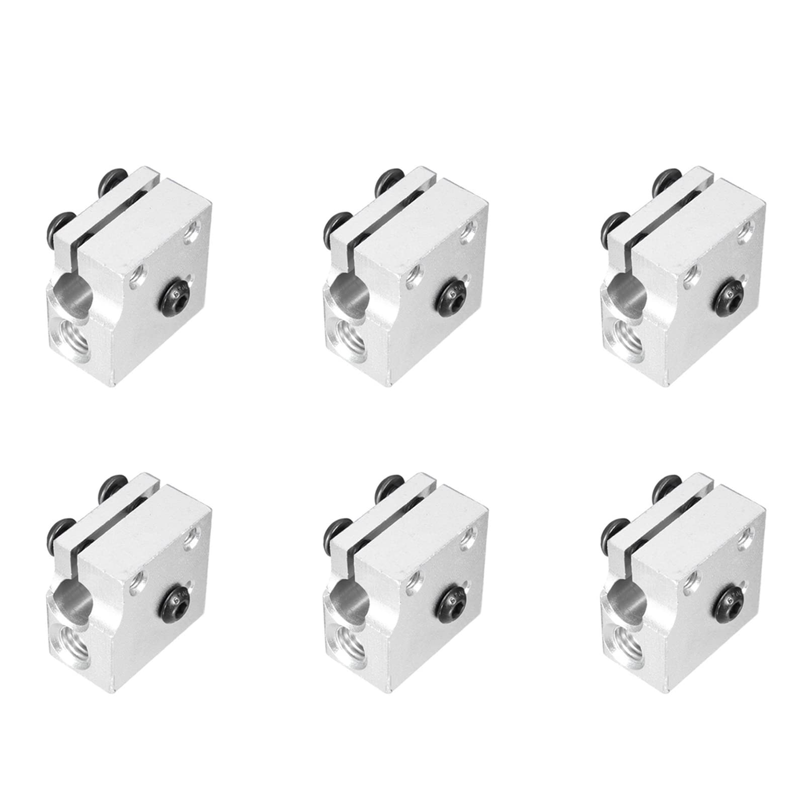 Onyehn 6 Pcs/Lot Volcano Eruption Heat Block Hot End For 1.75/3Mm Filament Aluminium Extruder J Head Heater Block Fit For E3D Vo
