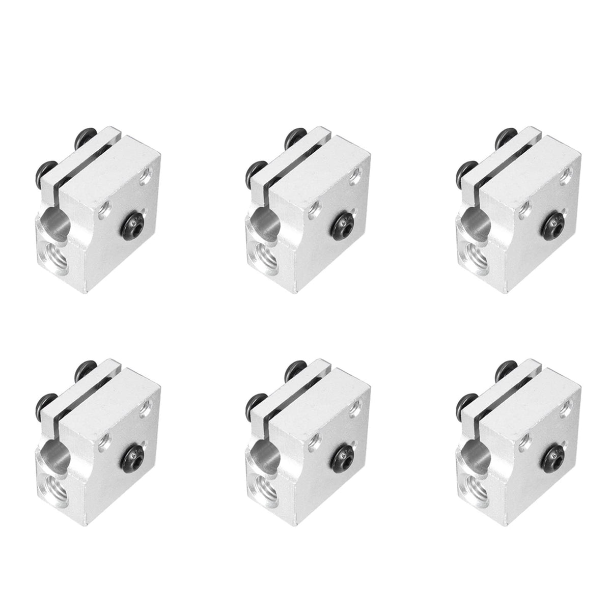 Onyehn 6 Pcs/Lot Volcano Eruption Heat Block Hot End For 1.75/3Mm Filament Aluminium Extruder J Head Heater Block Fit For E3D Vo