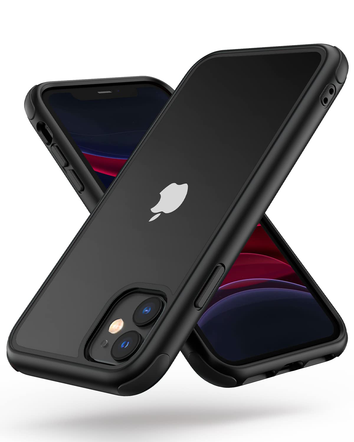 Mobnano for iPhone 11 Crystal Clear Case, with Multicolor Protective Shockproof Bumpers, Not Yellowing Anti Scratch Transparent 