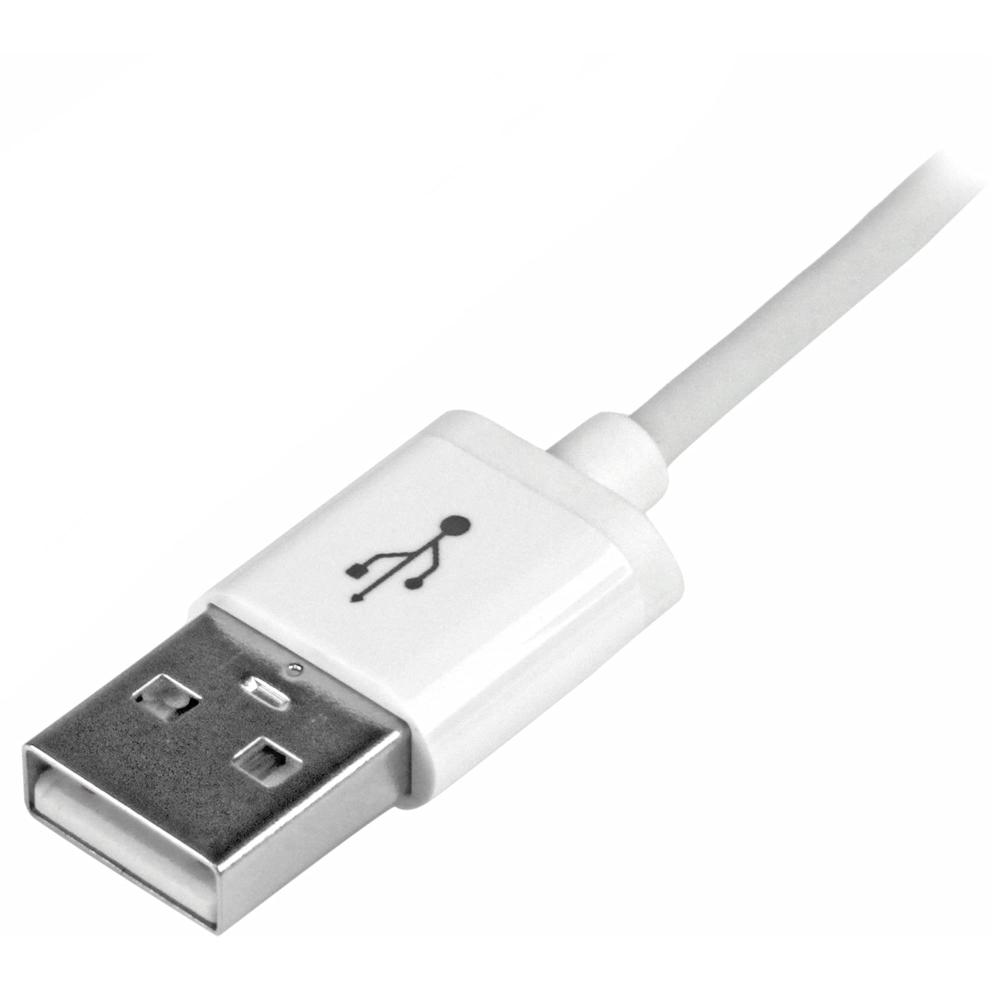 Startech.Com 1M (3Ft) White Apple 8 Pin Lightning Connector To Usb Cable For Iphone / Ipod / Ipad   Charge And Sync Cable   1 Me