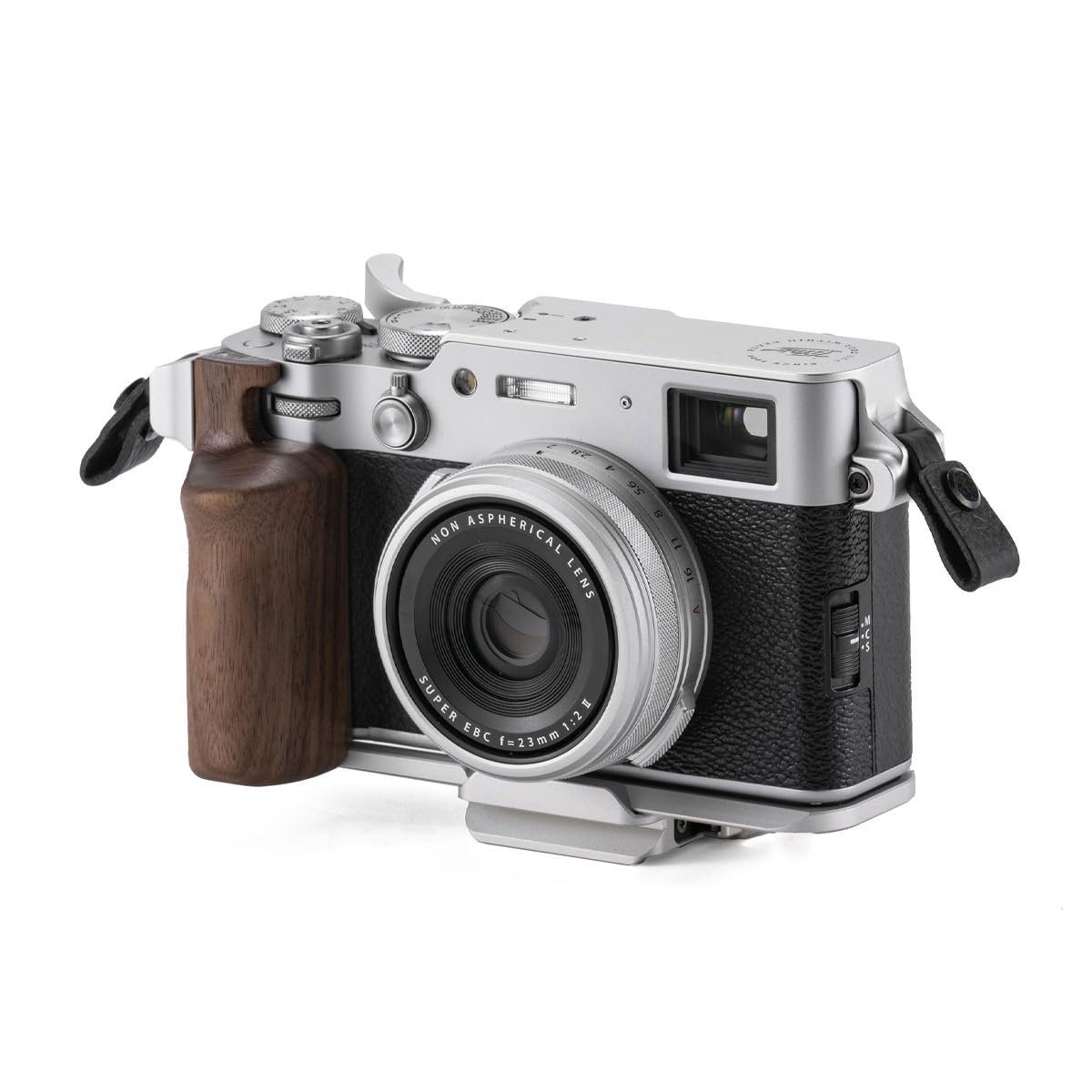Tilta Vintage Camera Cage Compatible with Fujifilm X100VI - Silver | Travel Kit | Thumb Grip | Strap Attachments | ARCA Ready | 