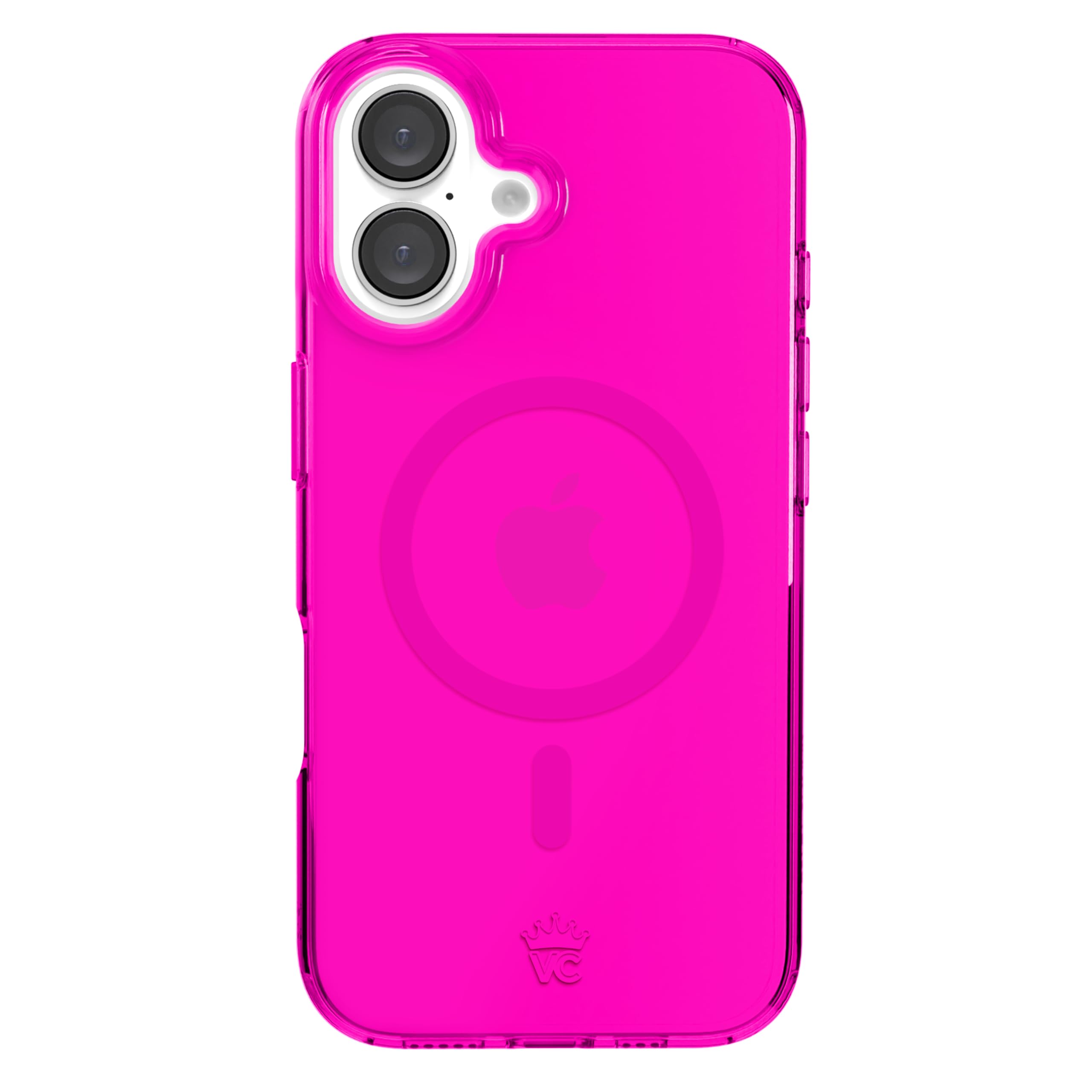 Velvet Caviar For Iphone 16 Case Neon Hot Pink [8Ft Drop Tested] Compatible With Magsafe   Protective Clear Colorful Cases For W