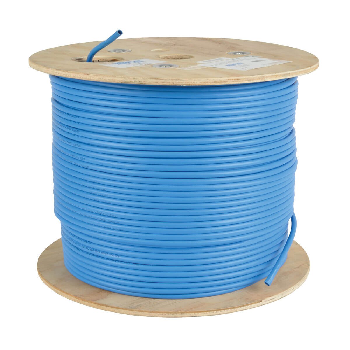Tripp Lite Cat6a 10G Bulk Cable Solid Core CMR PVC Blue 1000ft N223-01K-BL