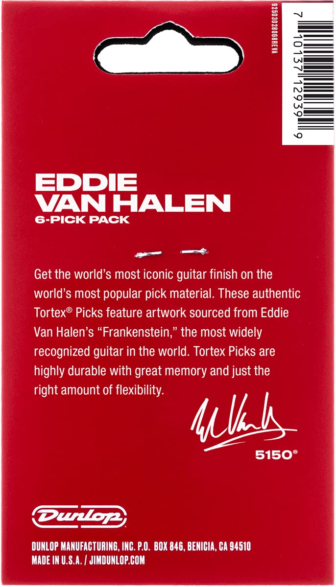 Jim Dunlop Evh Tortex Frankenstein Picks 1.14Mm   6 Pack