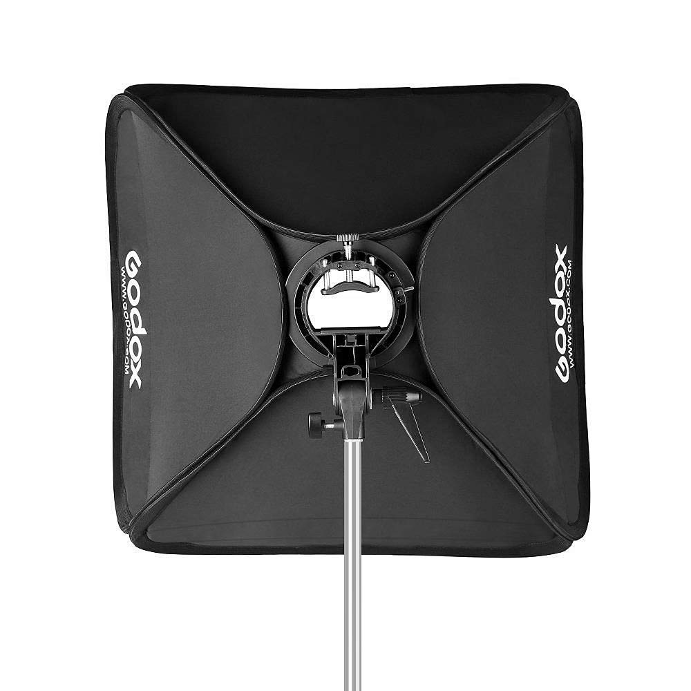 Godox 24''X 24'' 60Cmx60Cm Foldable Universal Softbox With S Type Speedlite Bracket For Flash Bowens Elinchrom Mount Accessories