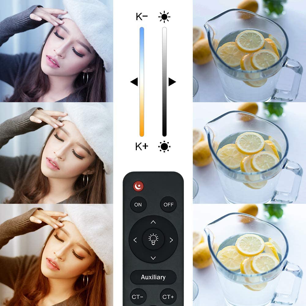 ?Upgrade Led? Mountdog Softbox Lighting Kit, Photography Studio Light With 19.7'X27.5' Reflector And 3 Colors Temperature 45W Bulb With Remote, Professional Photo Studio Equipment For Portrait Video