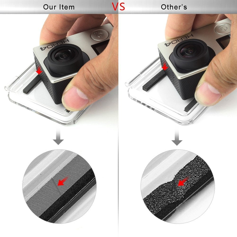 Soonsun Backdoor Case Cover Kit For Gopro Hero 3+ Hero 4 Standard Waterproof Housing Case (Standard Backdoor + Skeleton Backdoor