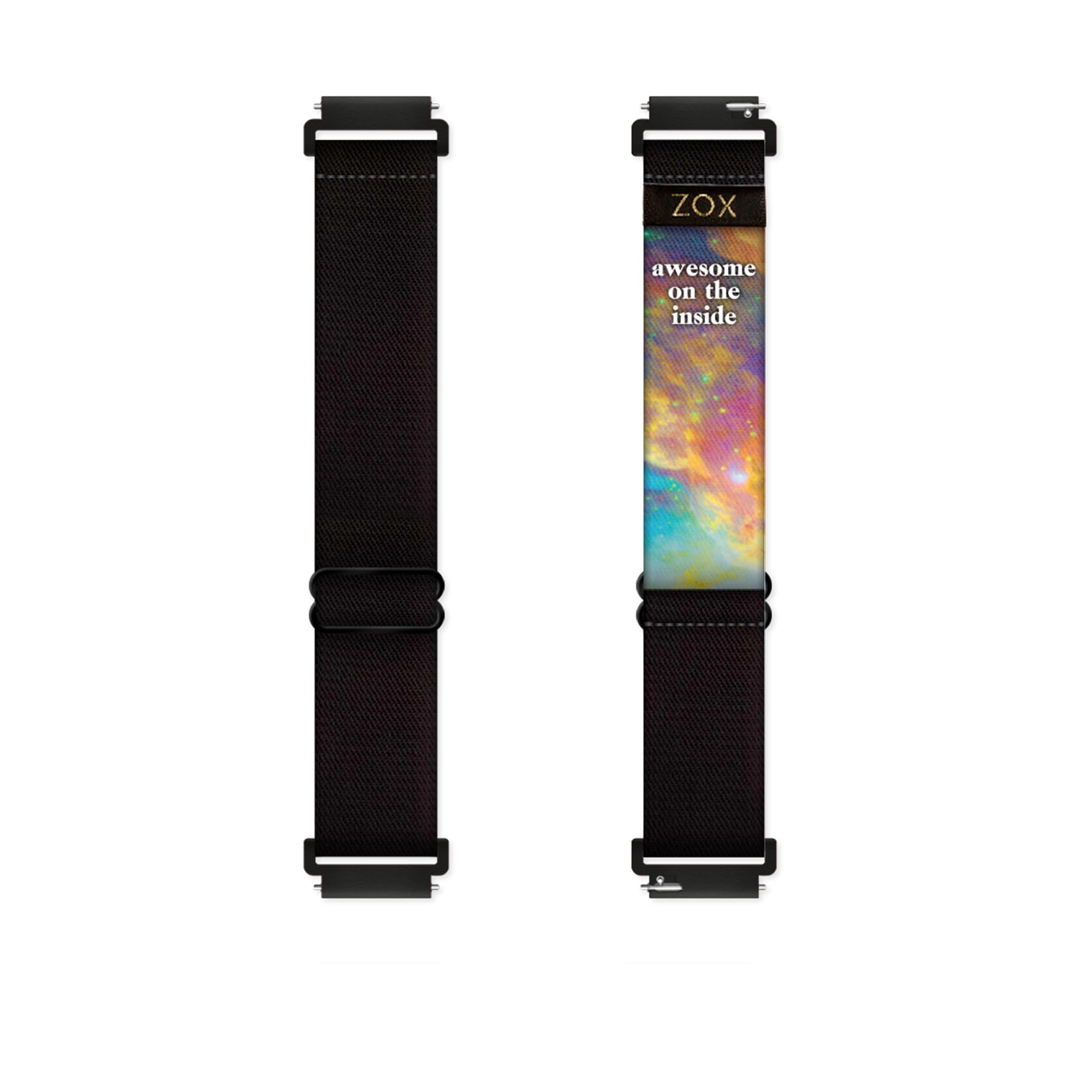 Zox Android Smart Watch Band - Awesome On The Inside | Soft, Adjustable Elastic Band With Motivational Affirmations And Beautifu