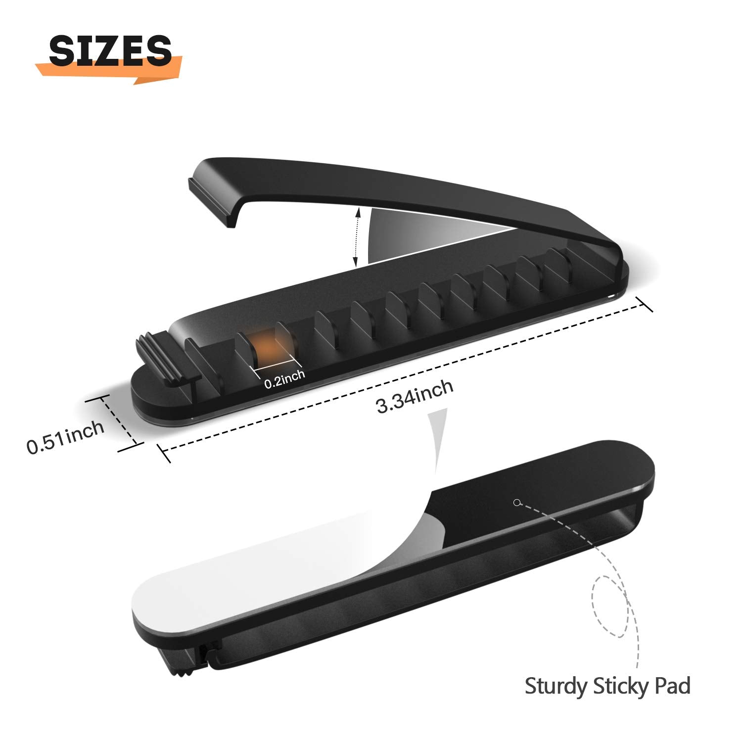 Pzoz Cable Clips, 3 Pack Cord Organizer Charger Cable Management For Organizing Home Office Desk Phone Car Wire, Self Adhesive C